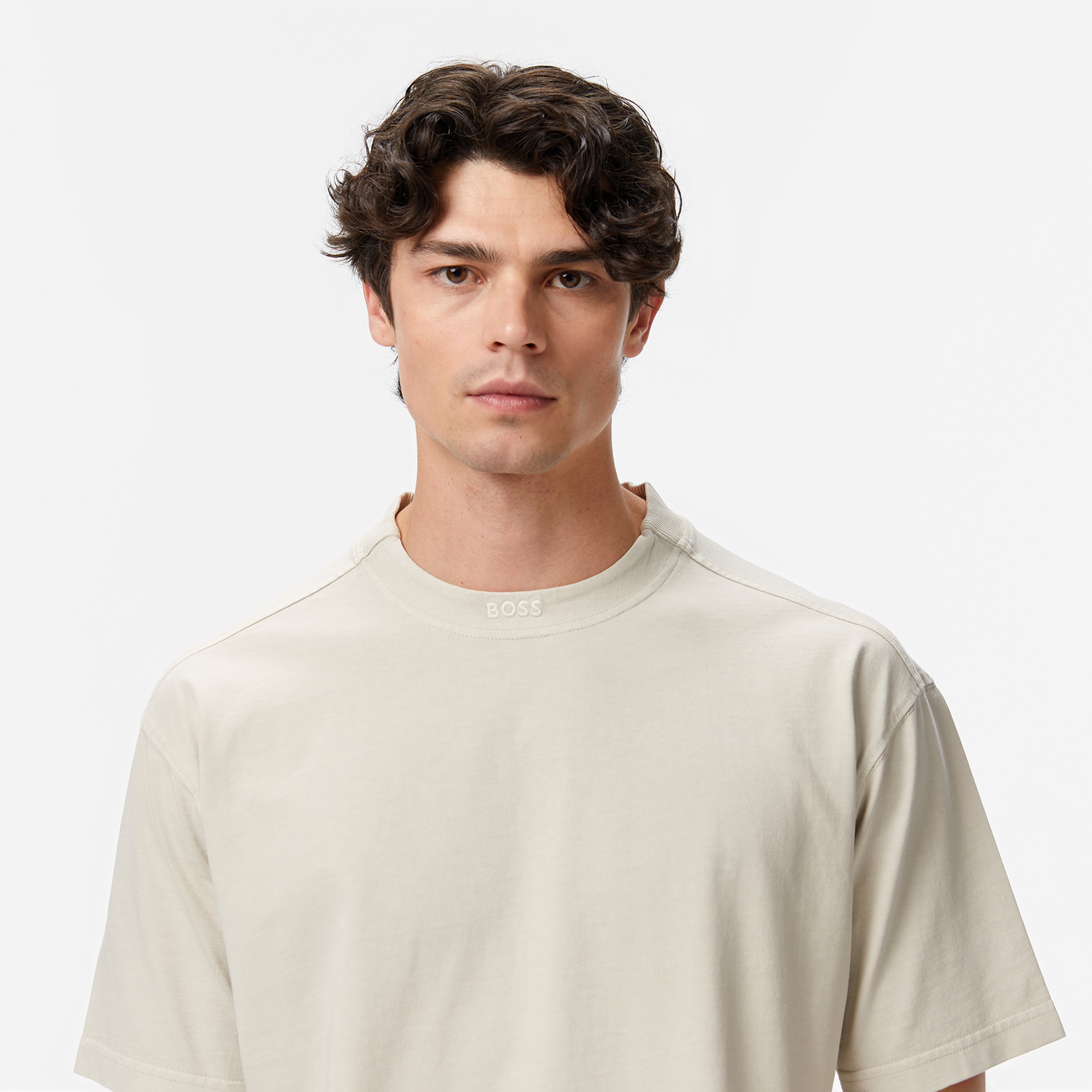 Boss Erkek Bej T-Shirt