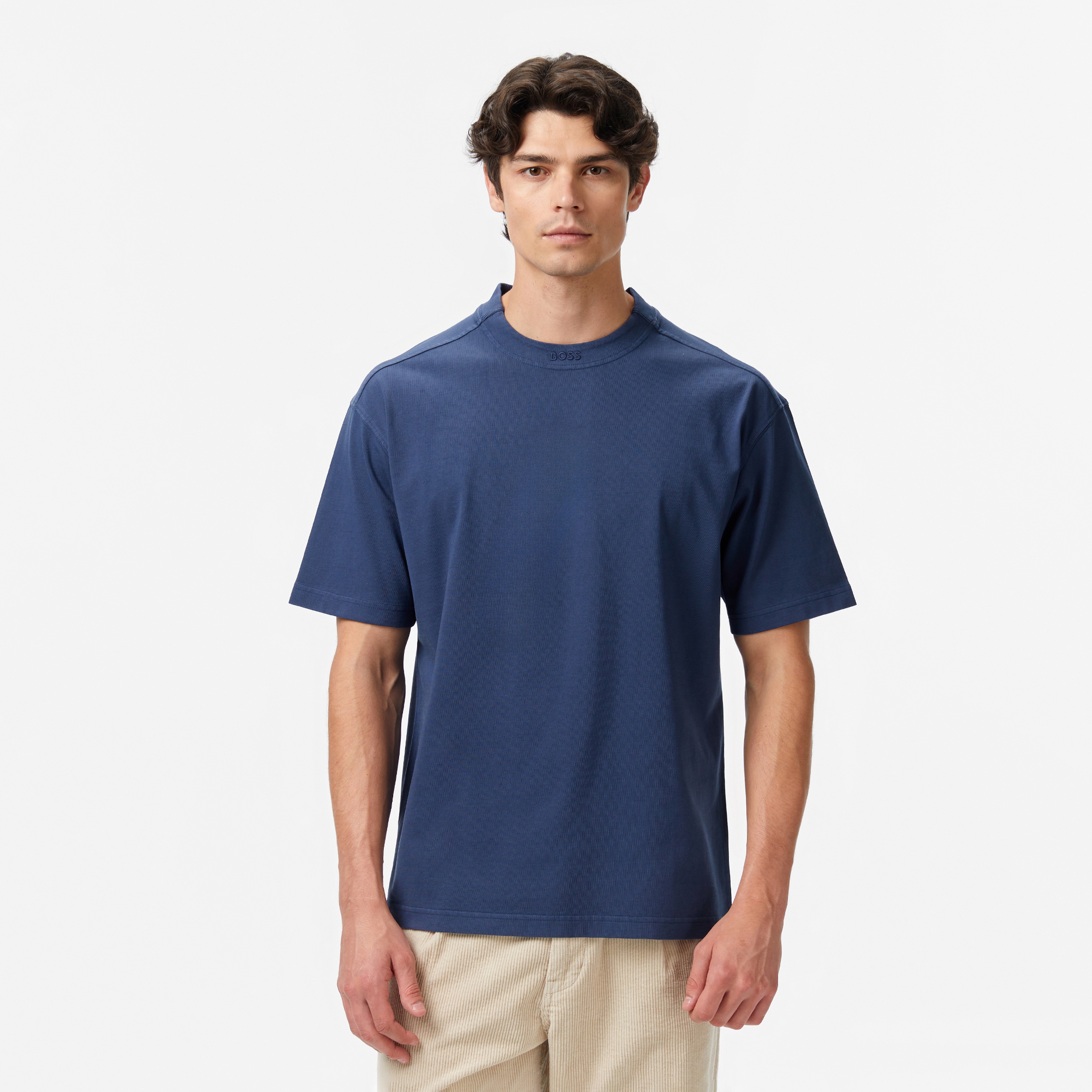 Boss Erkek Mavi T-Shirt