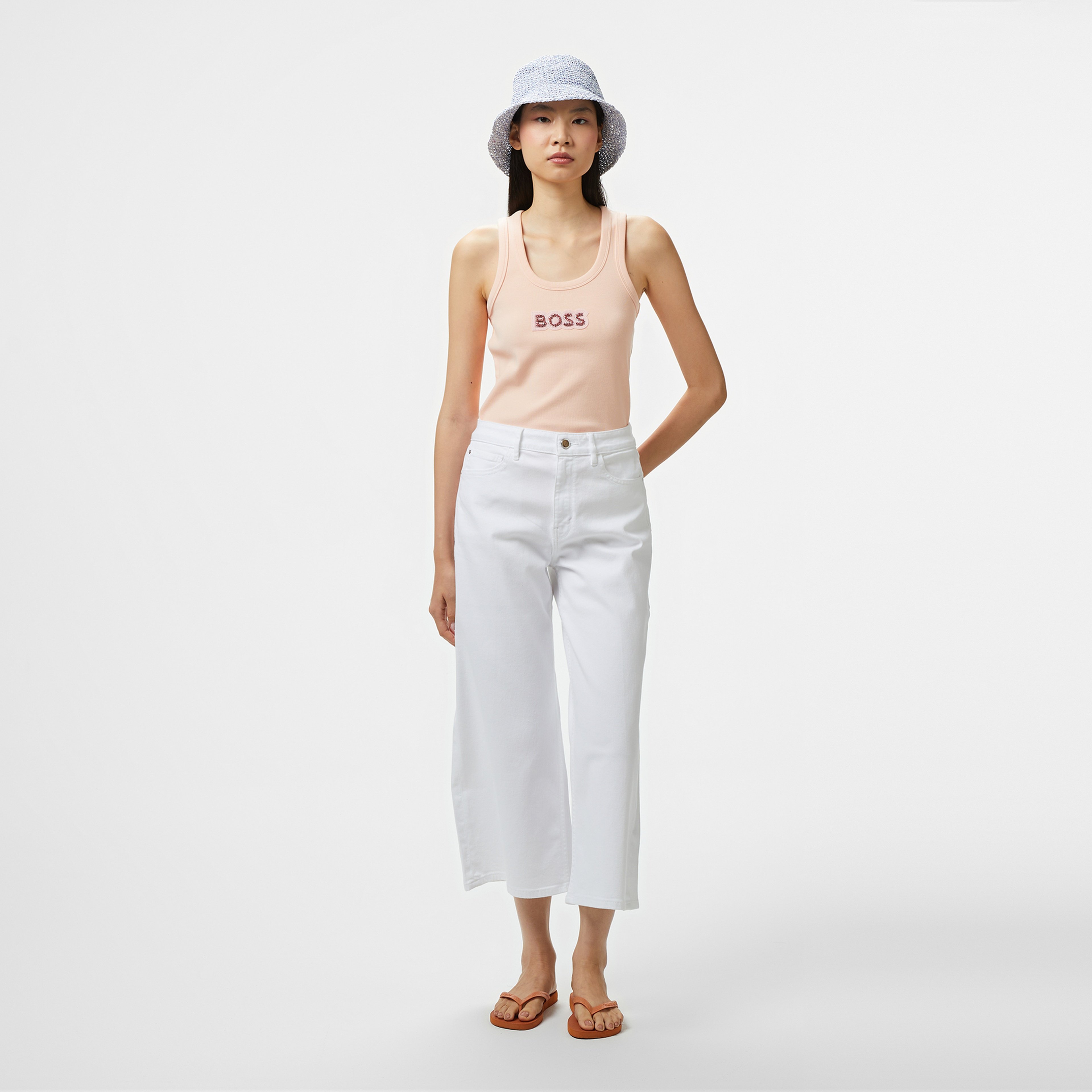 BOSS Ematite2 stonebadg Kadın Pembe Atlet