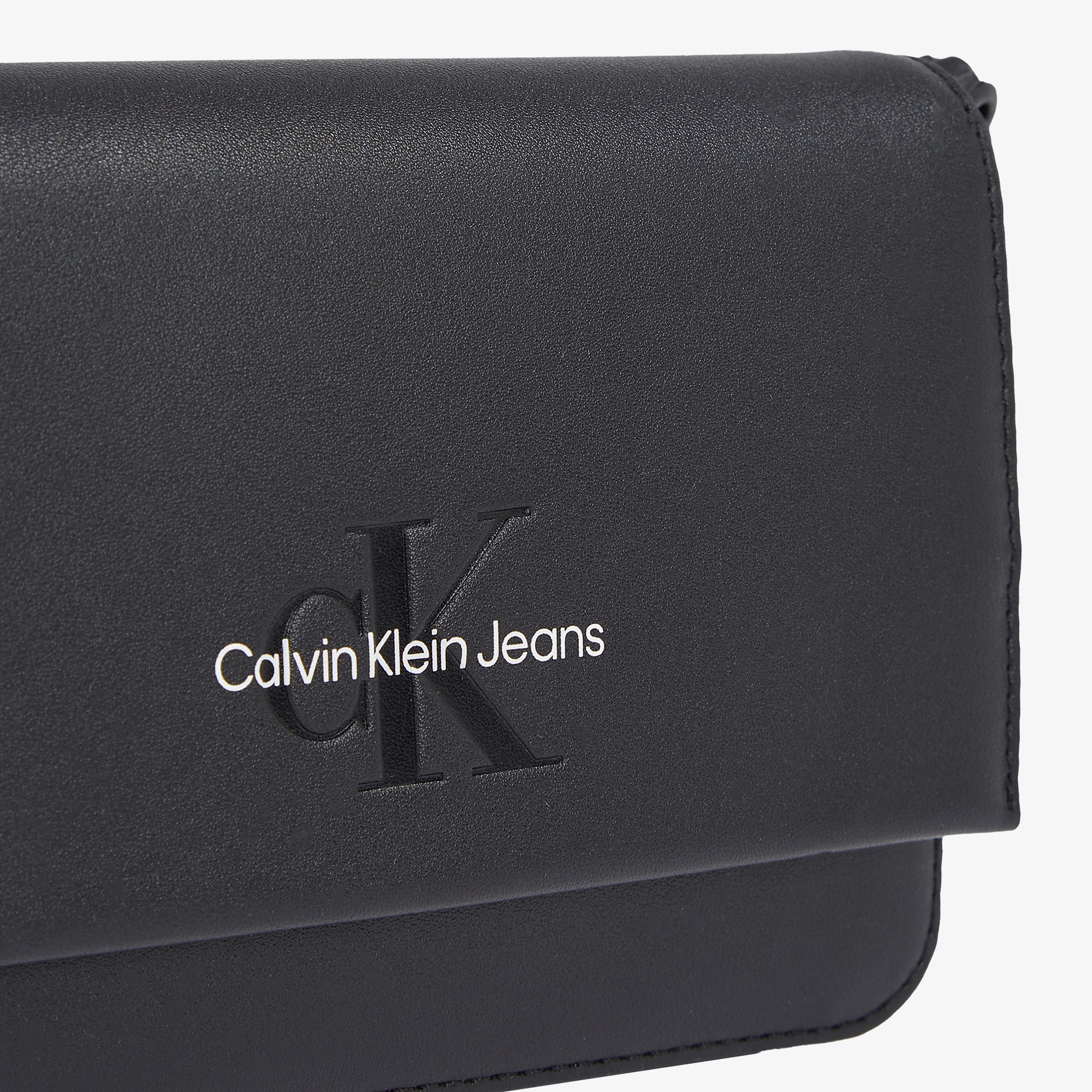 Calvin Klein Sculpted Ew Flap Phone Cb Mono Kadın Siyah Çapraz Çanta