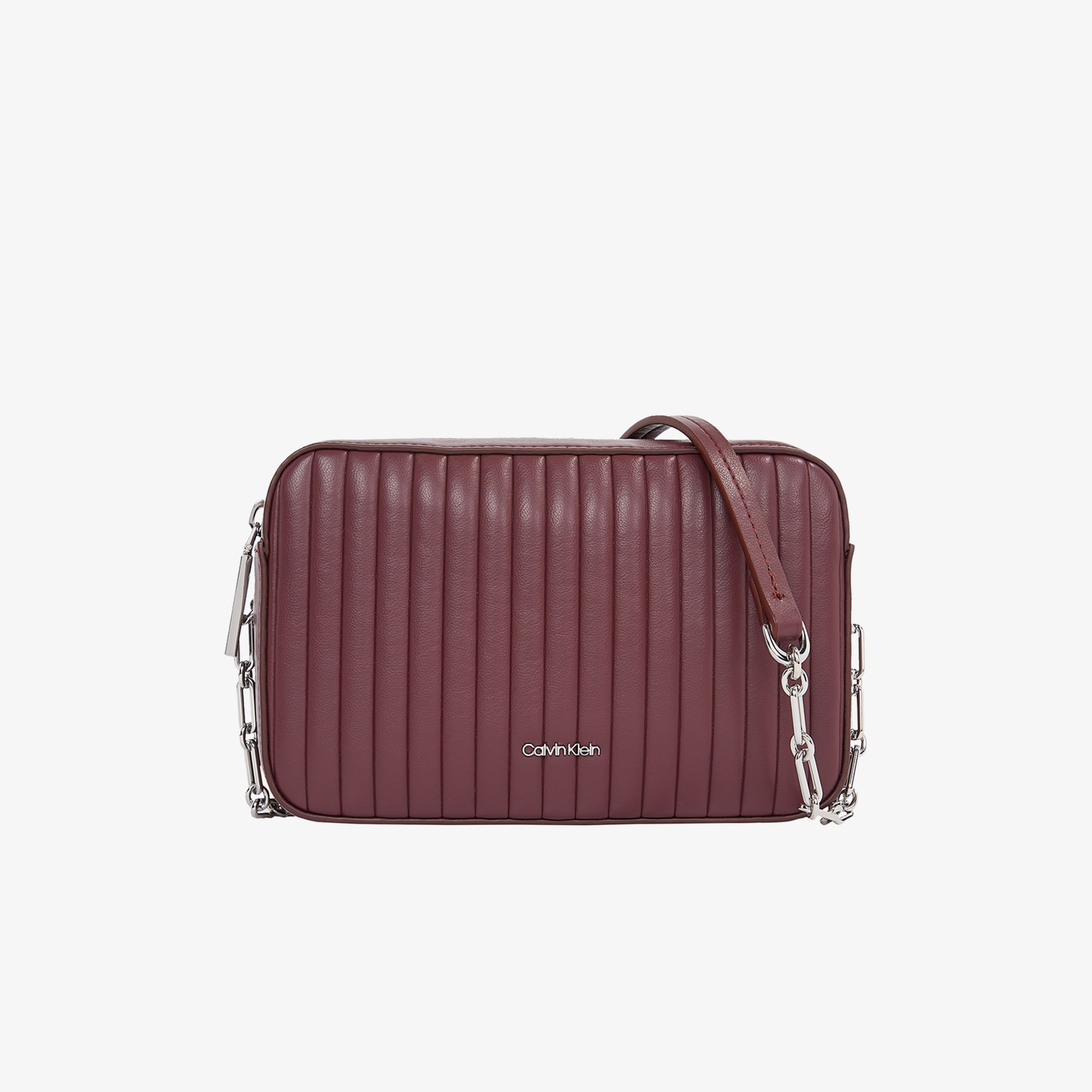 Calvin Klein Mini Line Quilt Camera Kadın Mor El Çantası