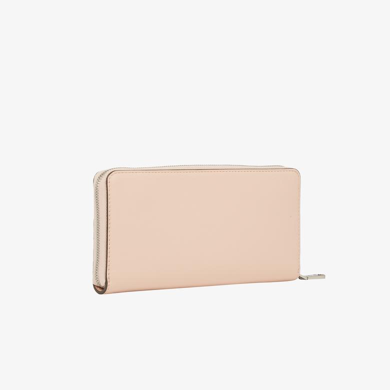 Calvin Klein Sculpted Zip Around Mono Kadın Pembe Cüzdan