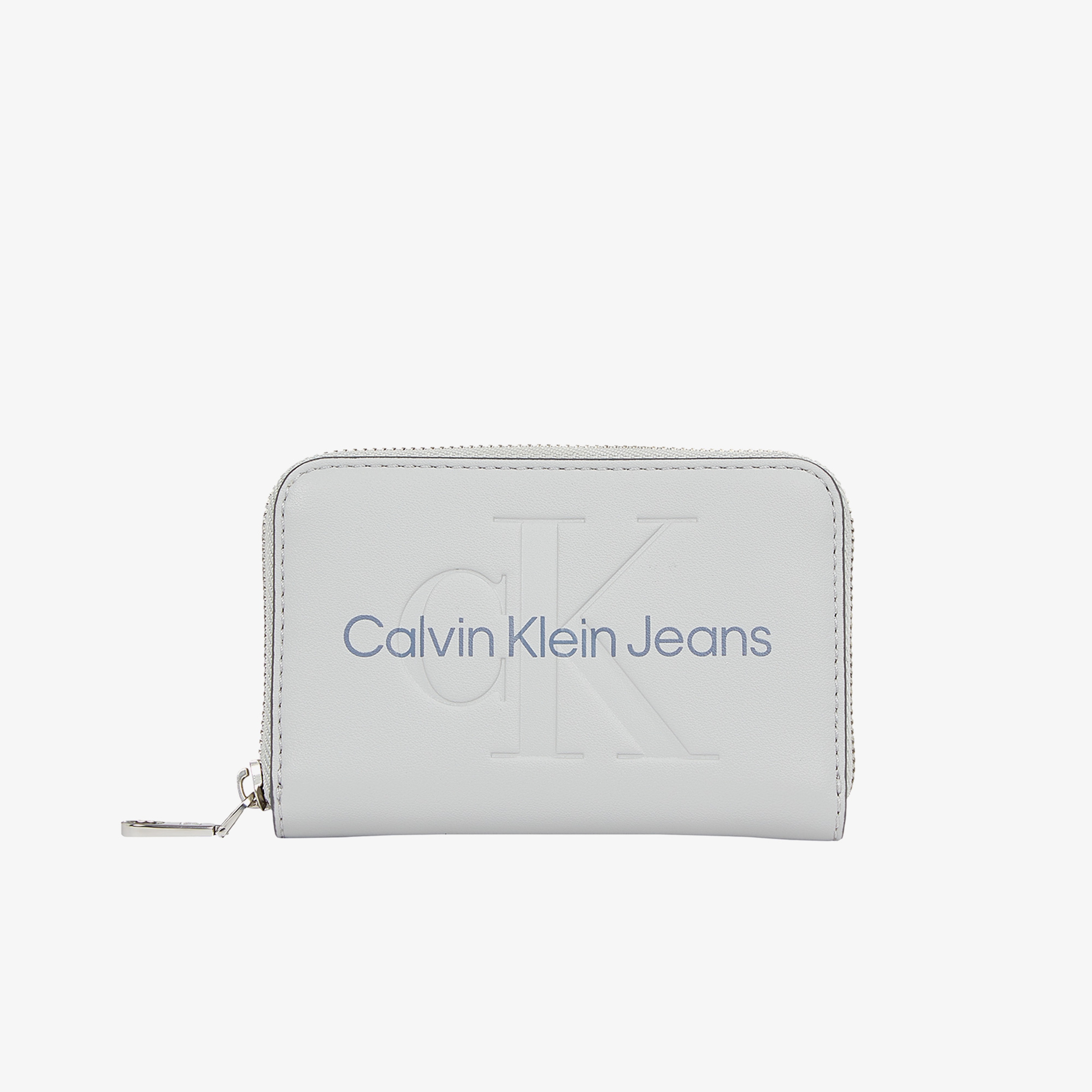 Calvin Klein Sculpted Med Zip Around Mono Kadın Gri Cüzdan