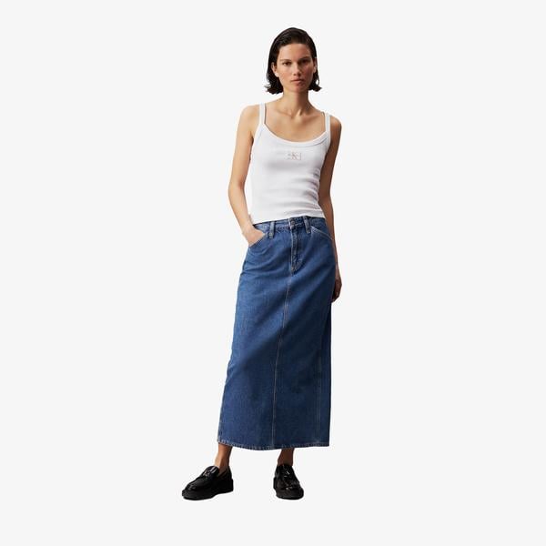 Calvin Klein Kadın Mavi Etek