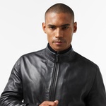 Calvin Klein Lamp Nappa Slw Padded Biker Erkek Siyah Biker Ceket