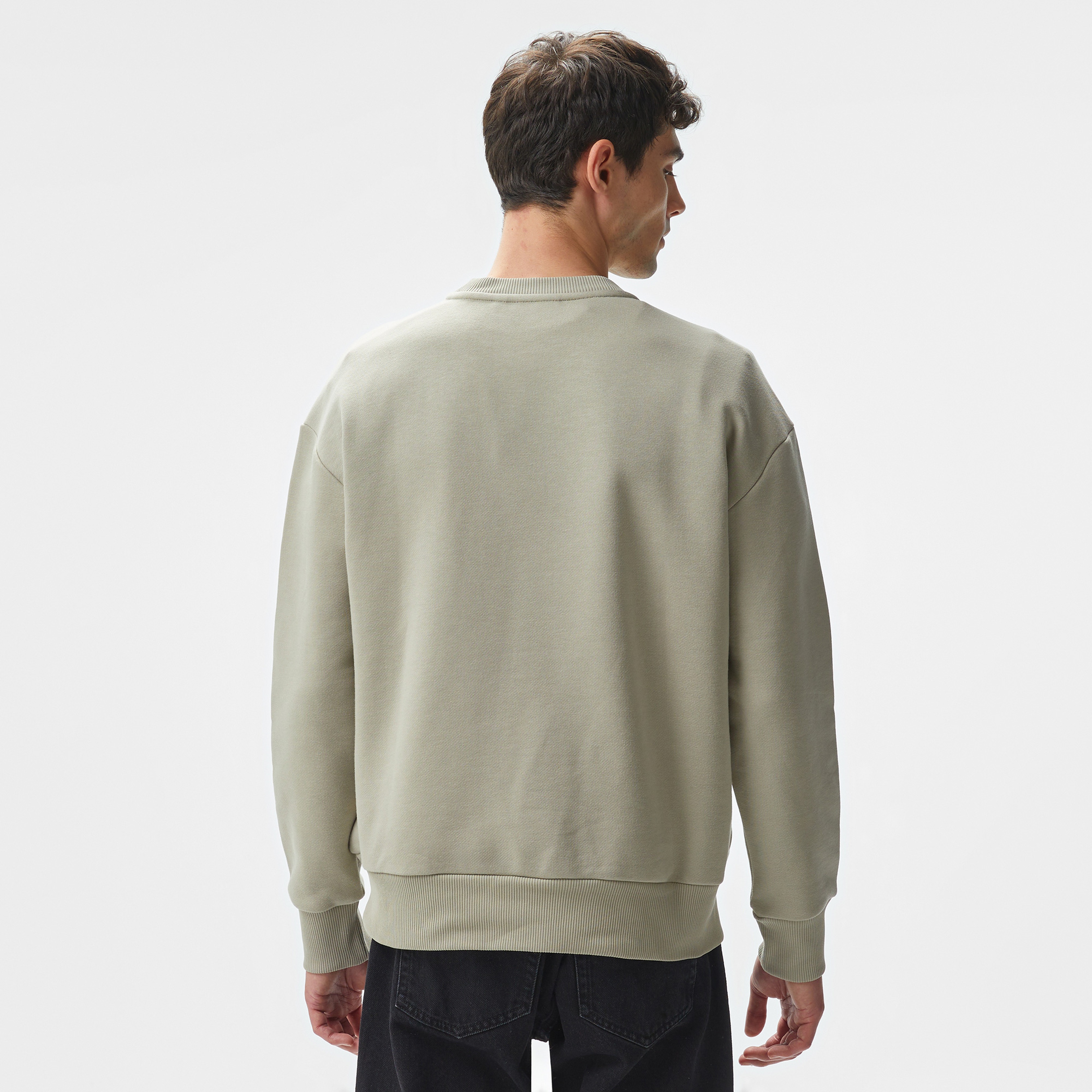 Calvin Klein Erkek Gri Sweatshirt