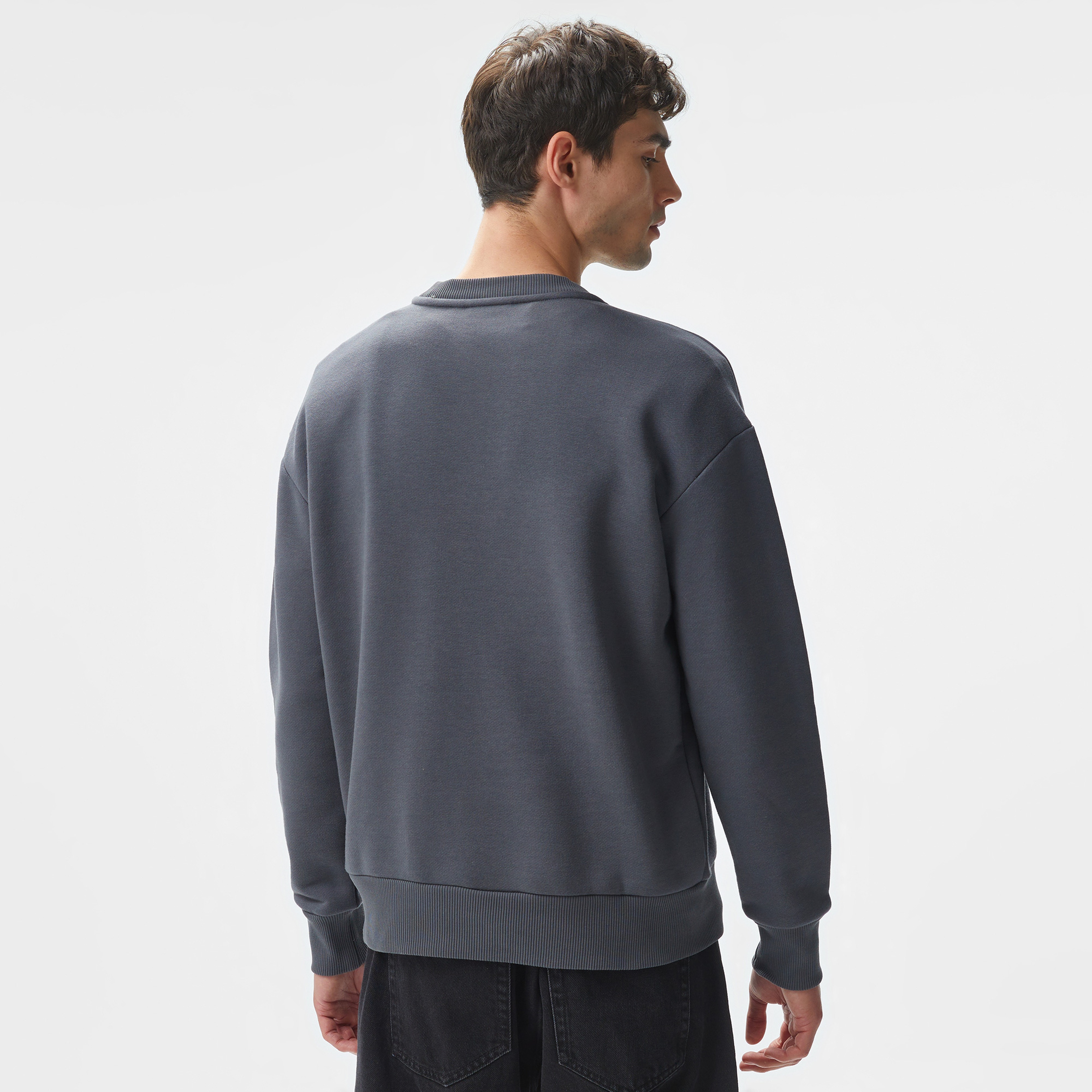 Calvin Klein Erkek Gri Sweatshirt