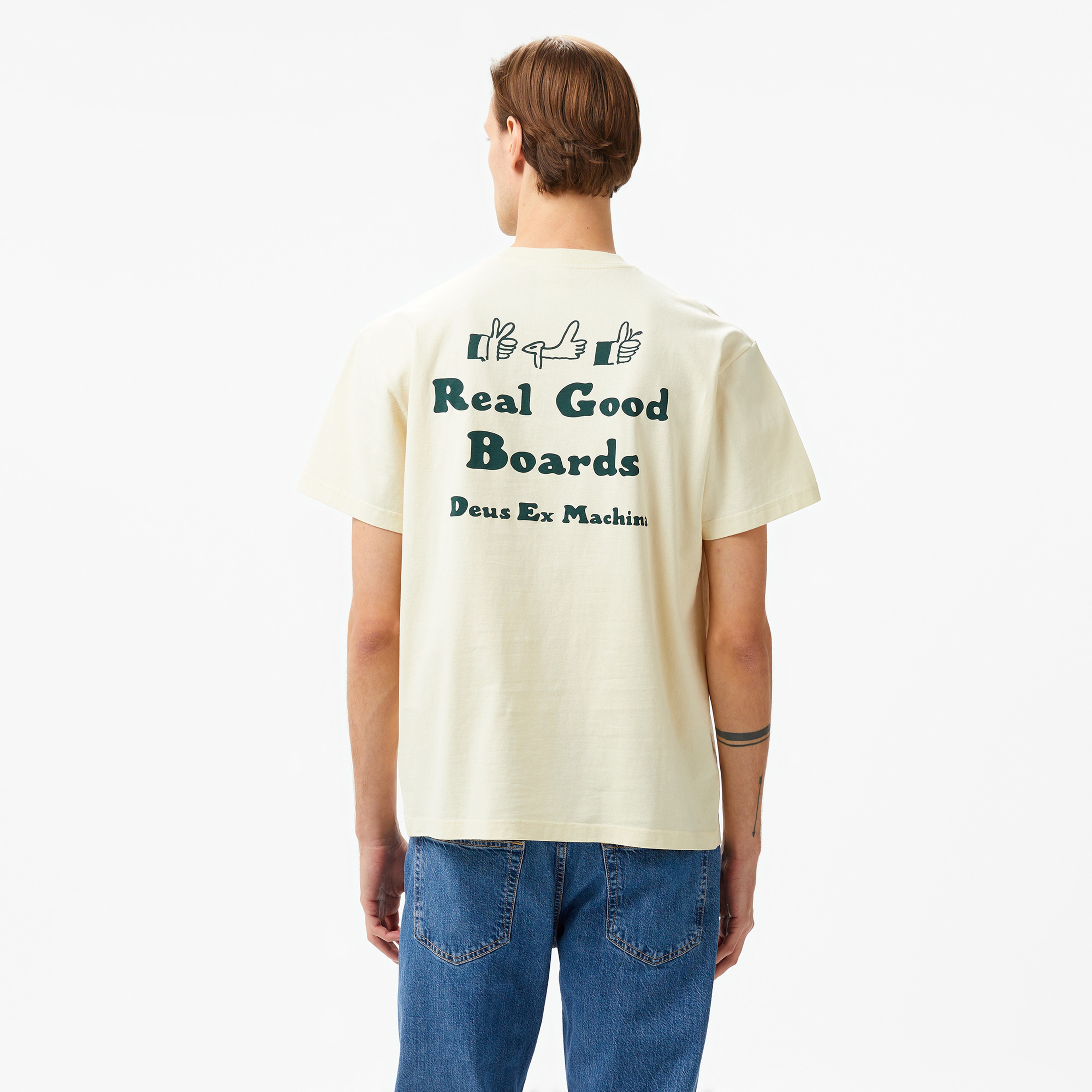 Deus Ex Machina Real Good Erkek Beyaz T-Shirt