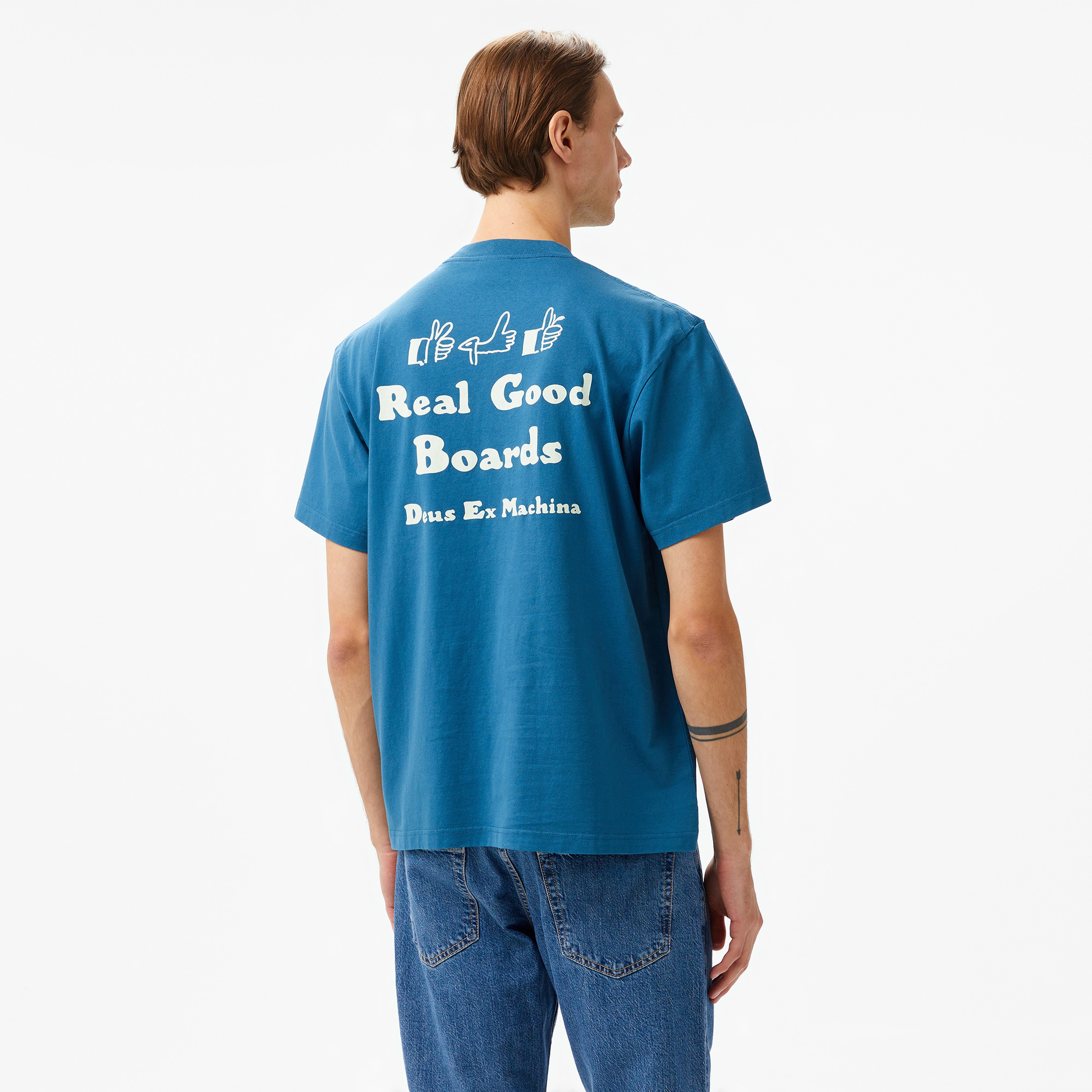 Deus Ex Machina Real Good Erkek Mavi T-Shirt