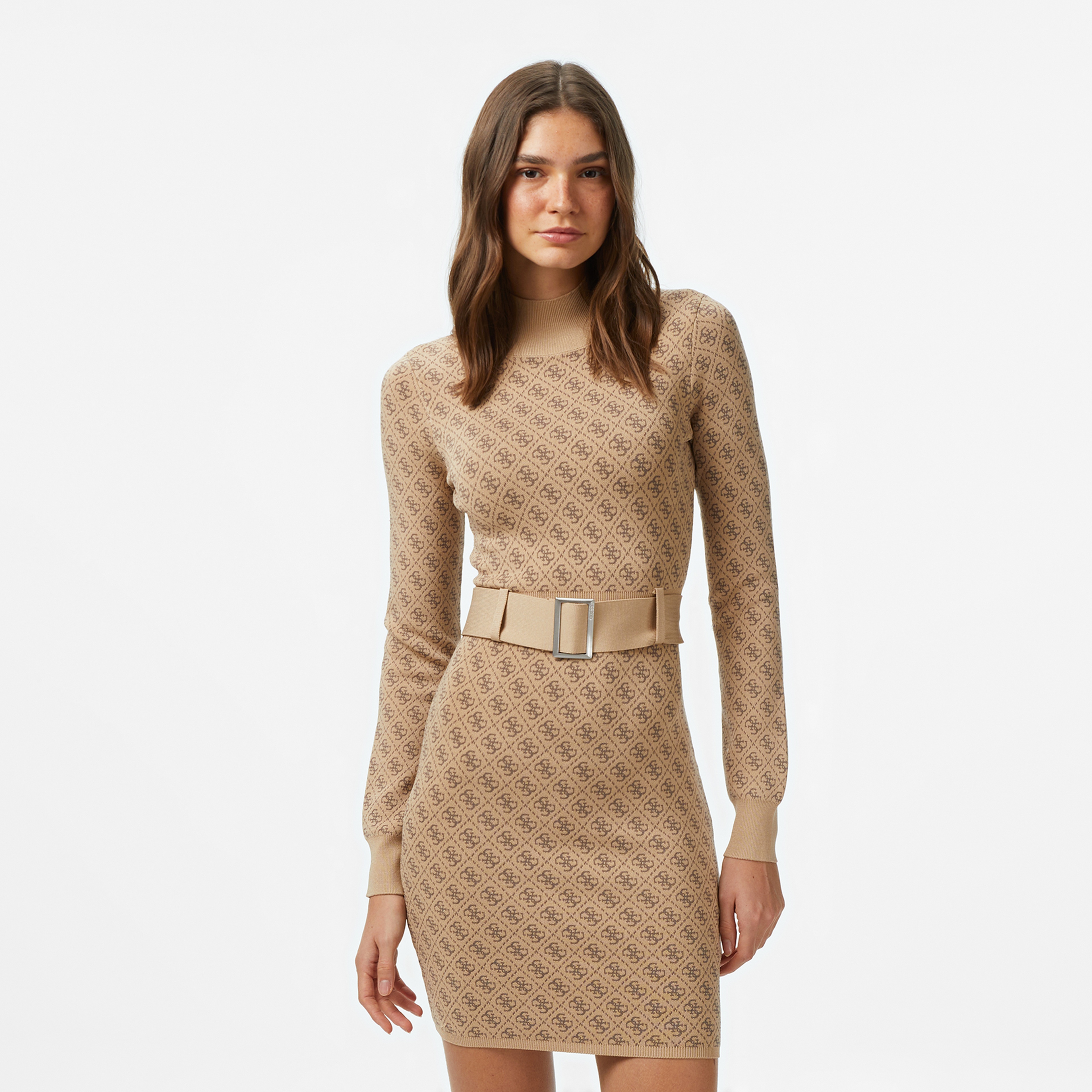 Guess Kadın Kahverengi Elbise