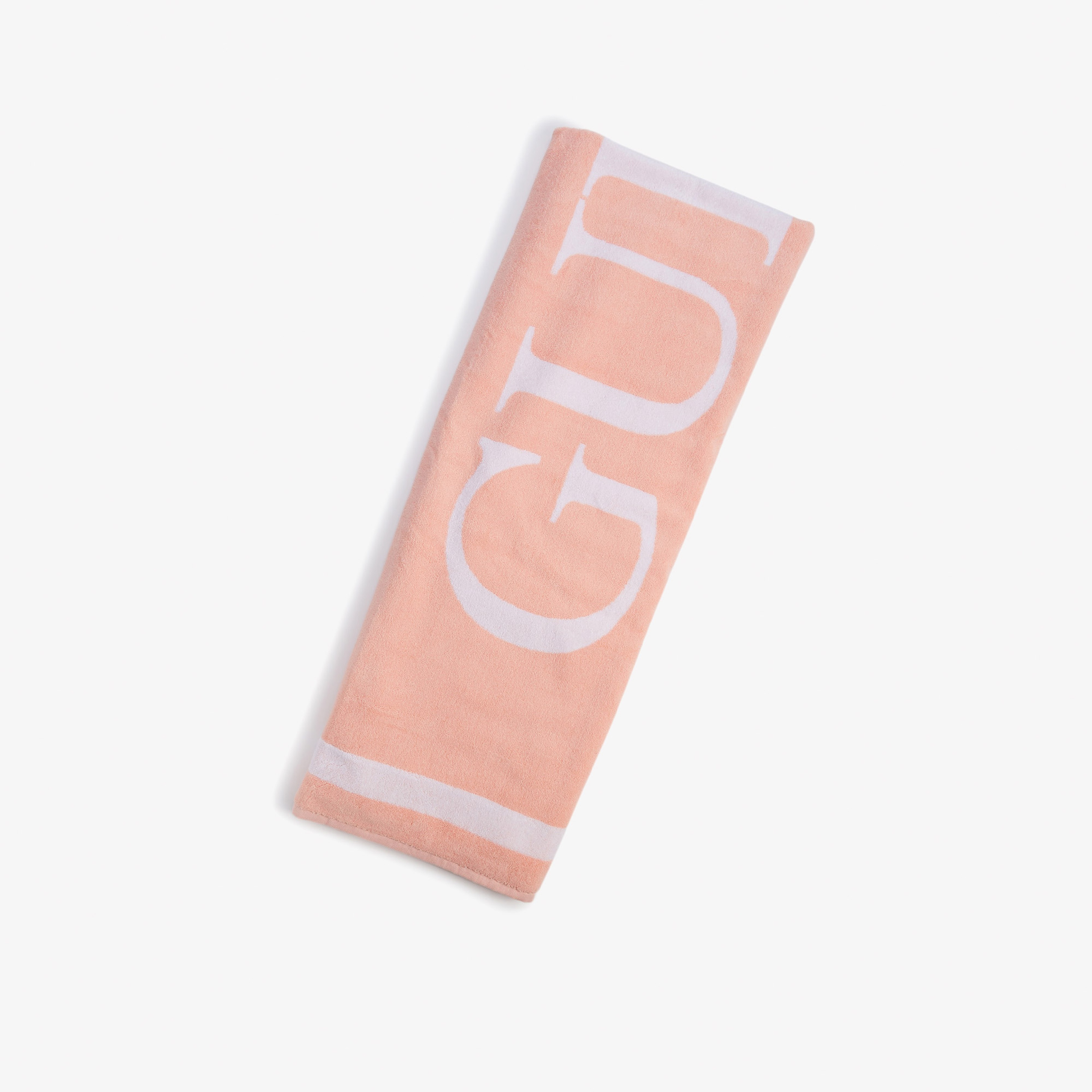 Guess Towel Jacquard Guess  Unisex Pembe Plaj Havlusu