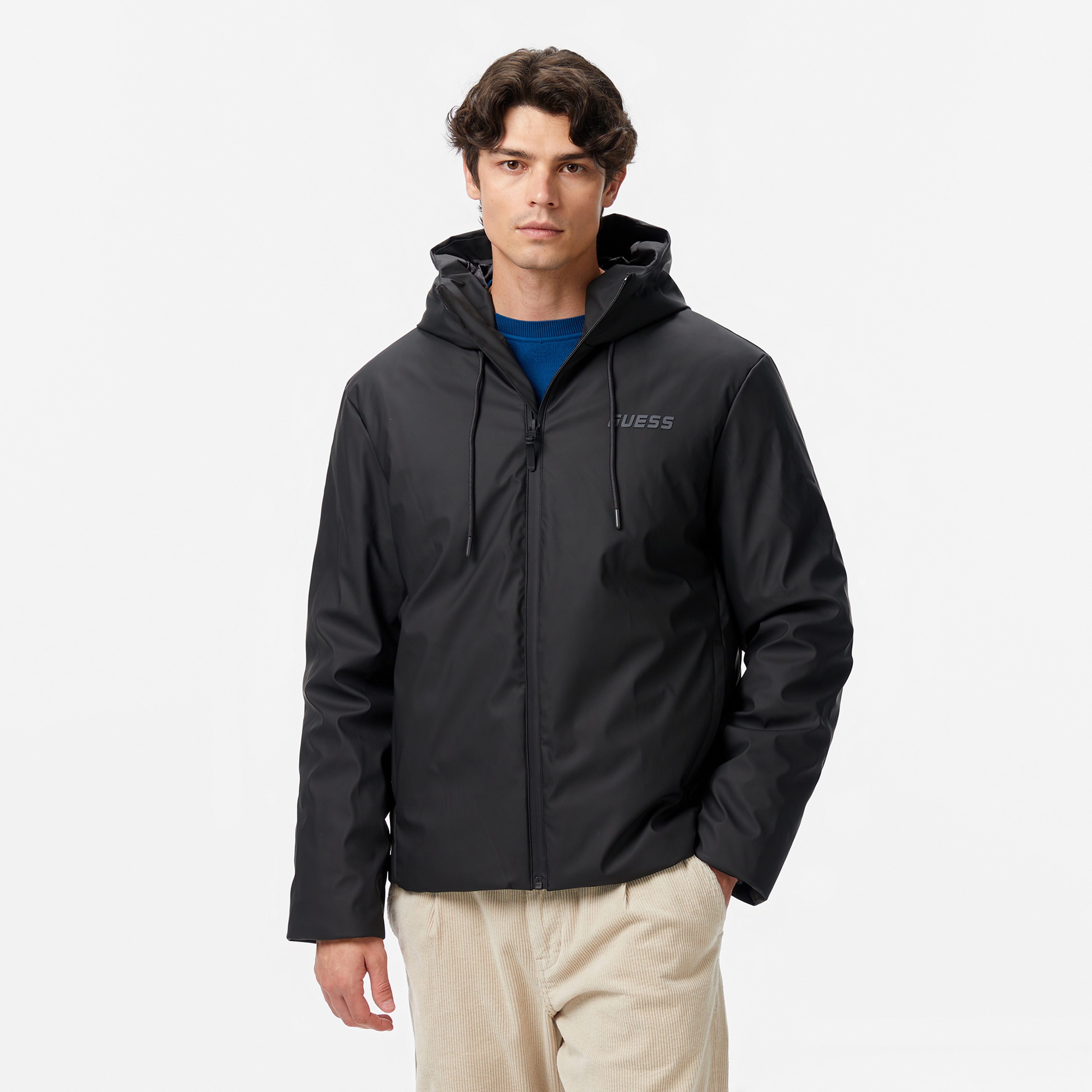 Guess Erkek Siyah Mont