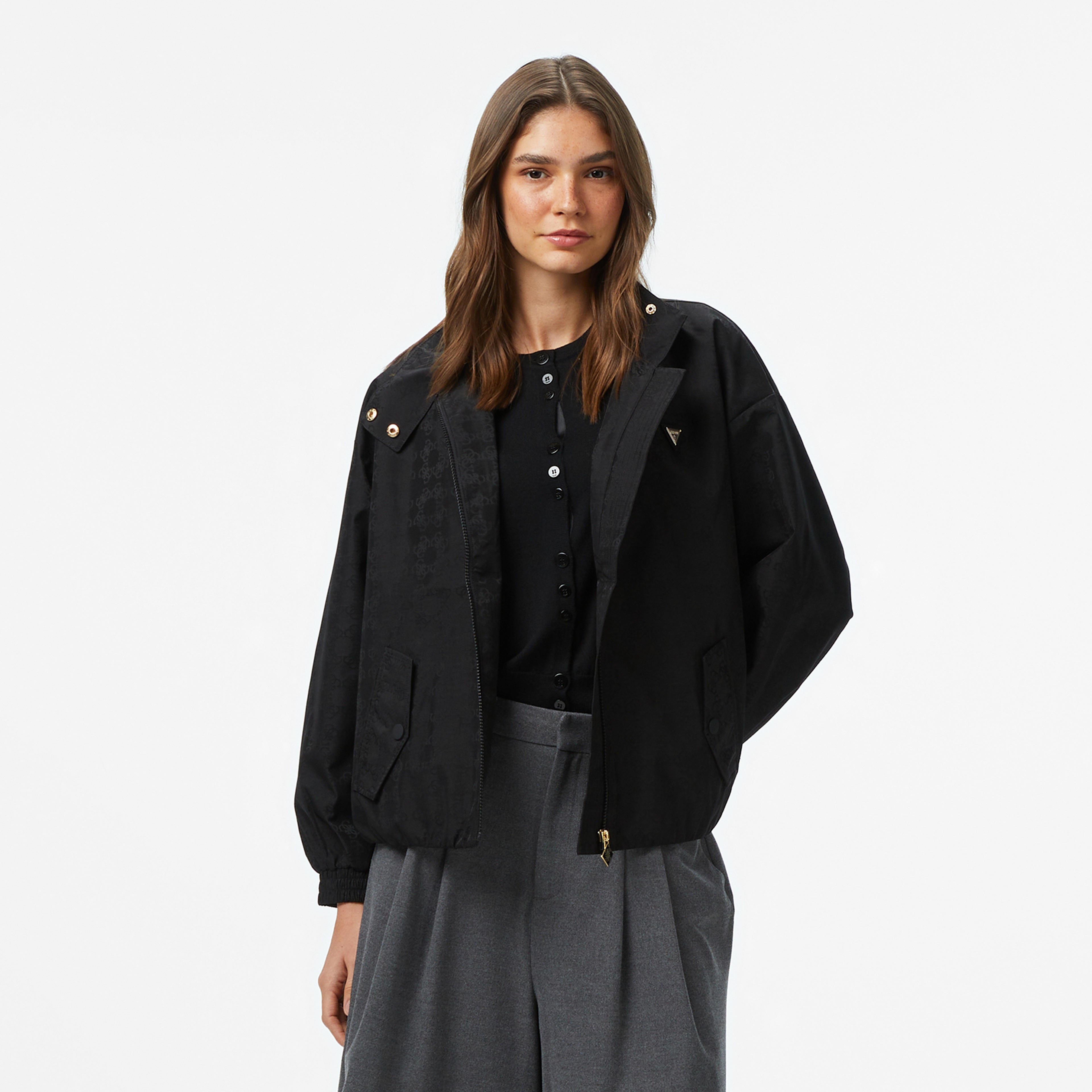 Guess Kadın Siyah Sweatshirt