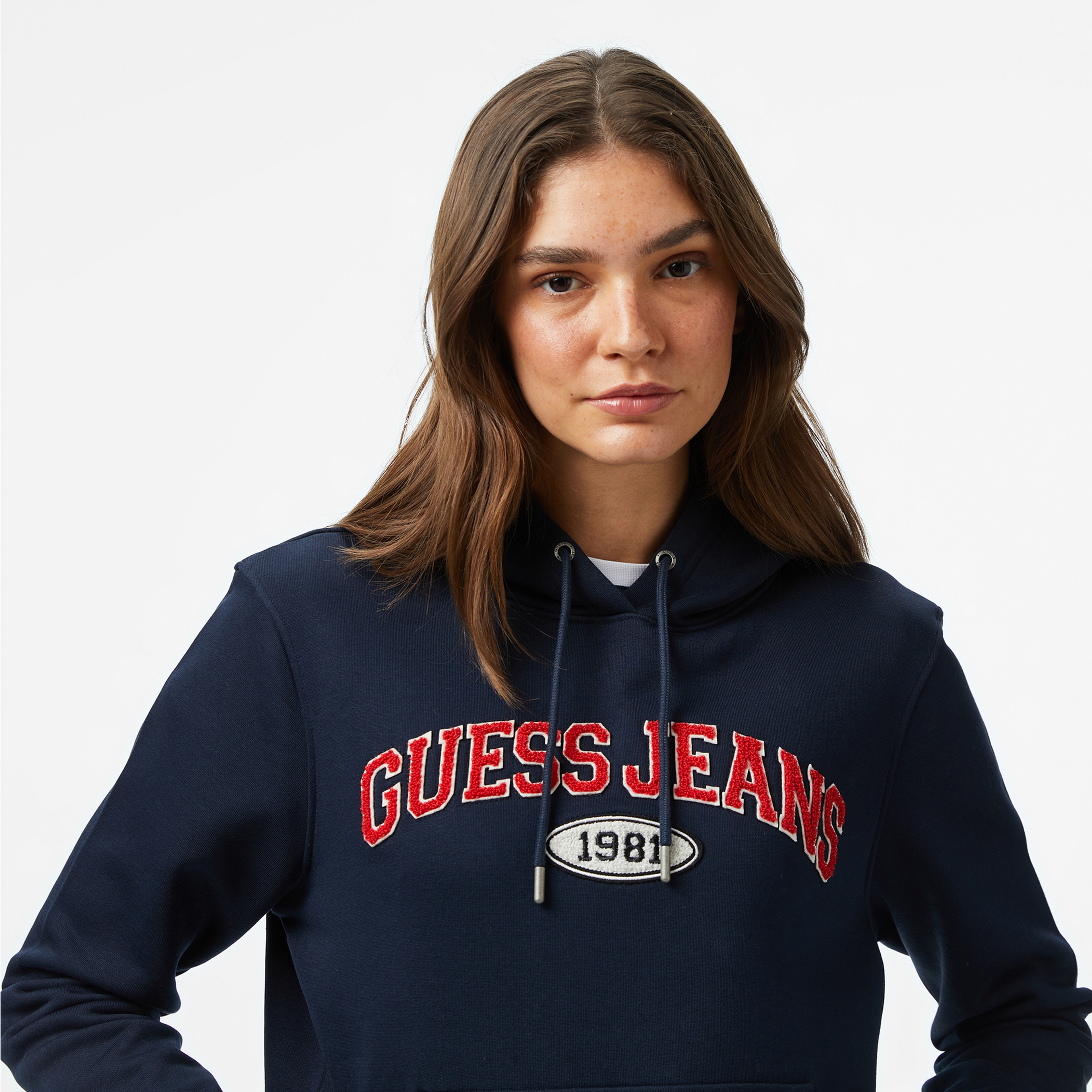 Guess Kadın Lacivert Sweatshirt