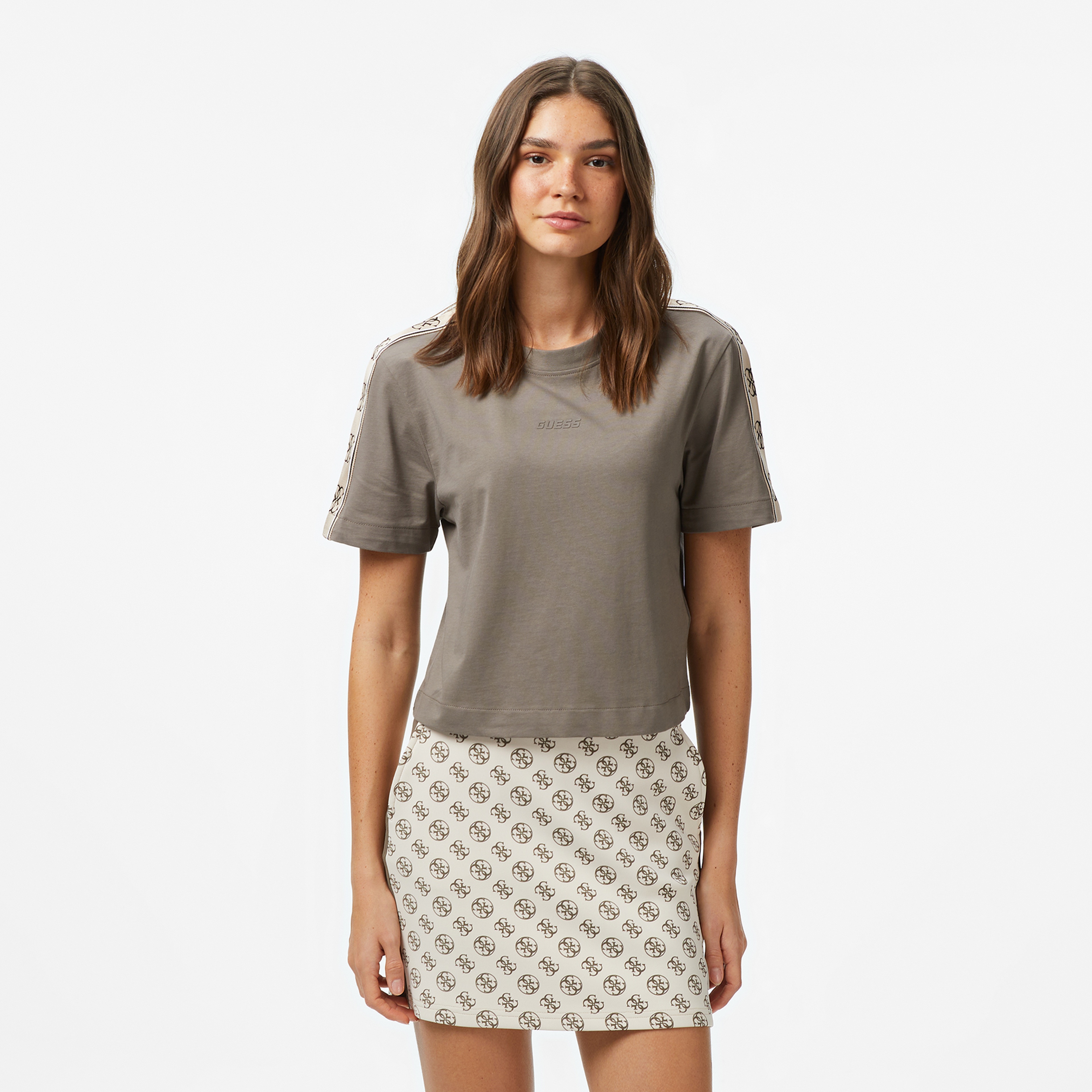 Guess Kadın Kahverengi T-Shirt