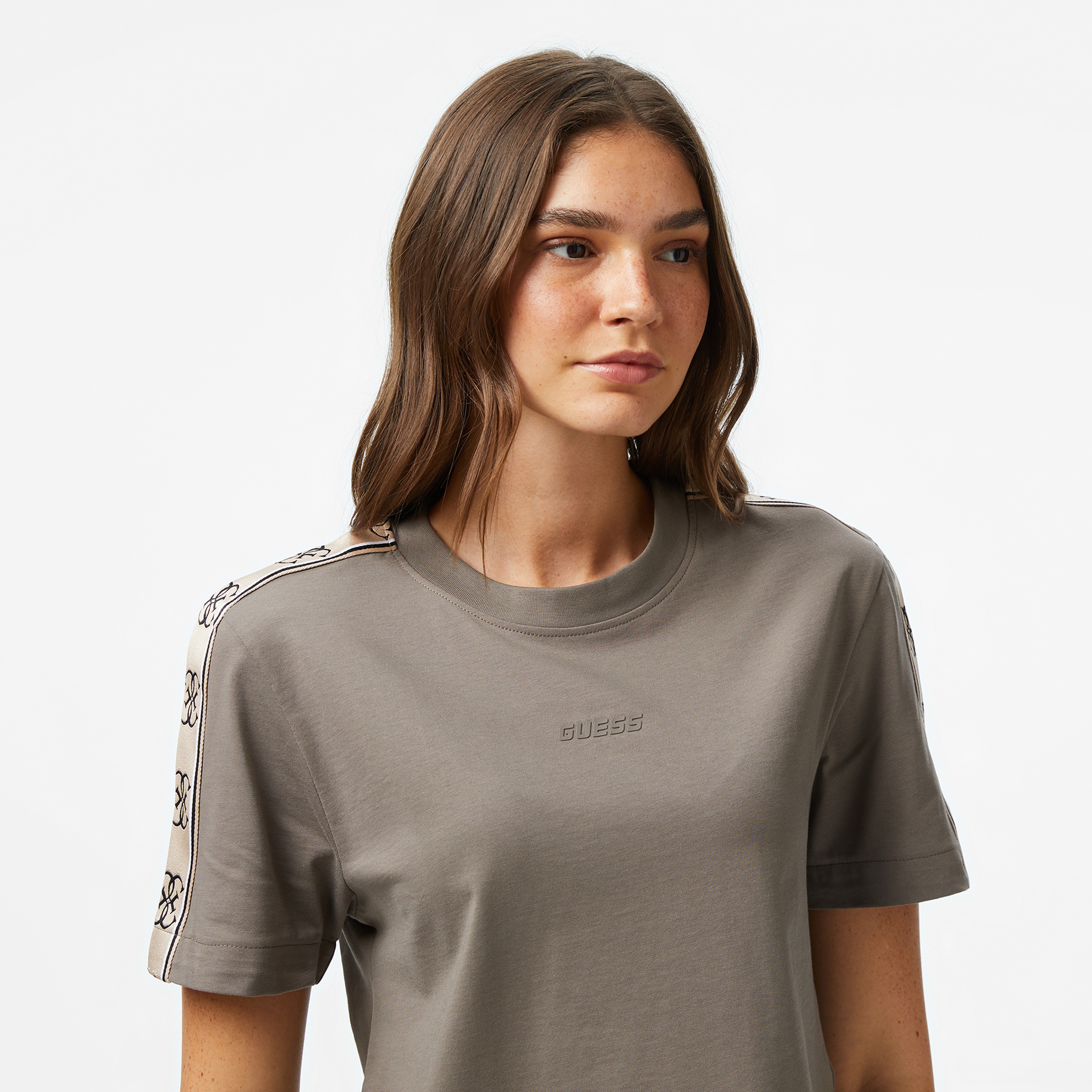 Guess Kadın Kahverengi T-Shirt