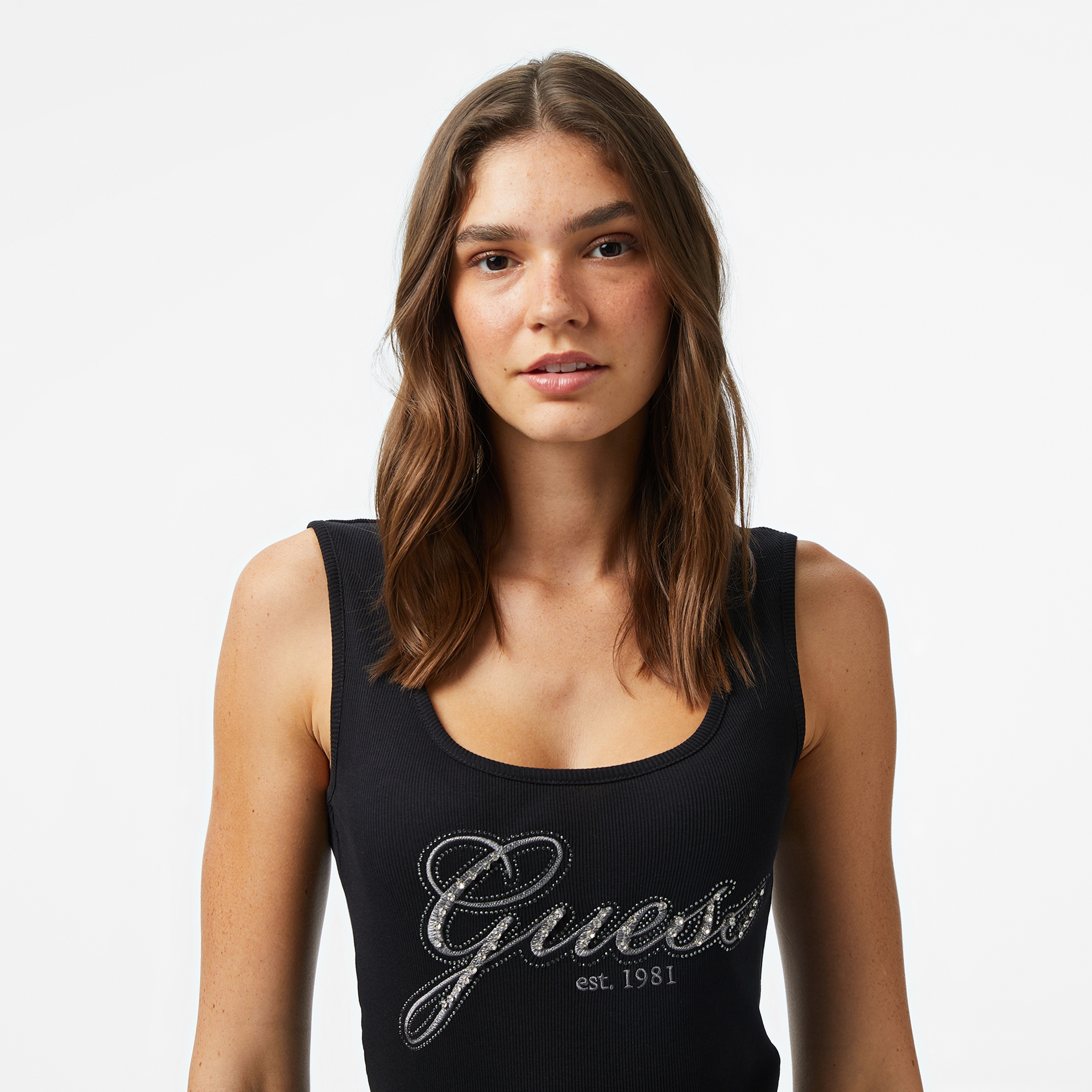 Guess Kadın Siyah T-Shirt