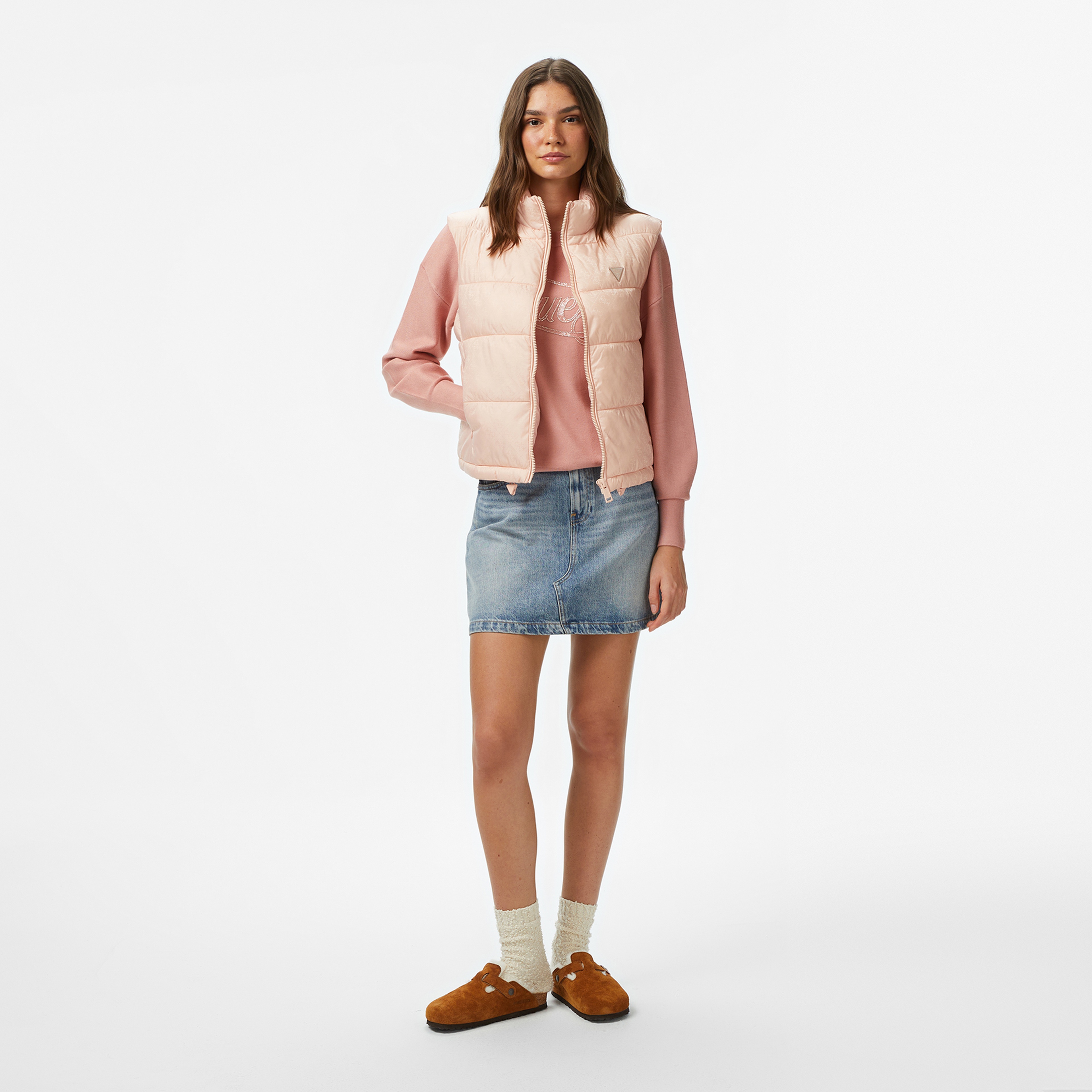 Guess Kadın Bej Yelek