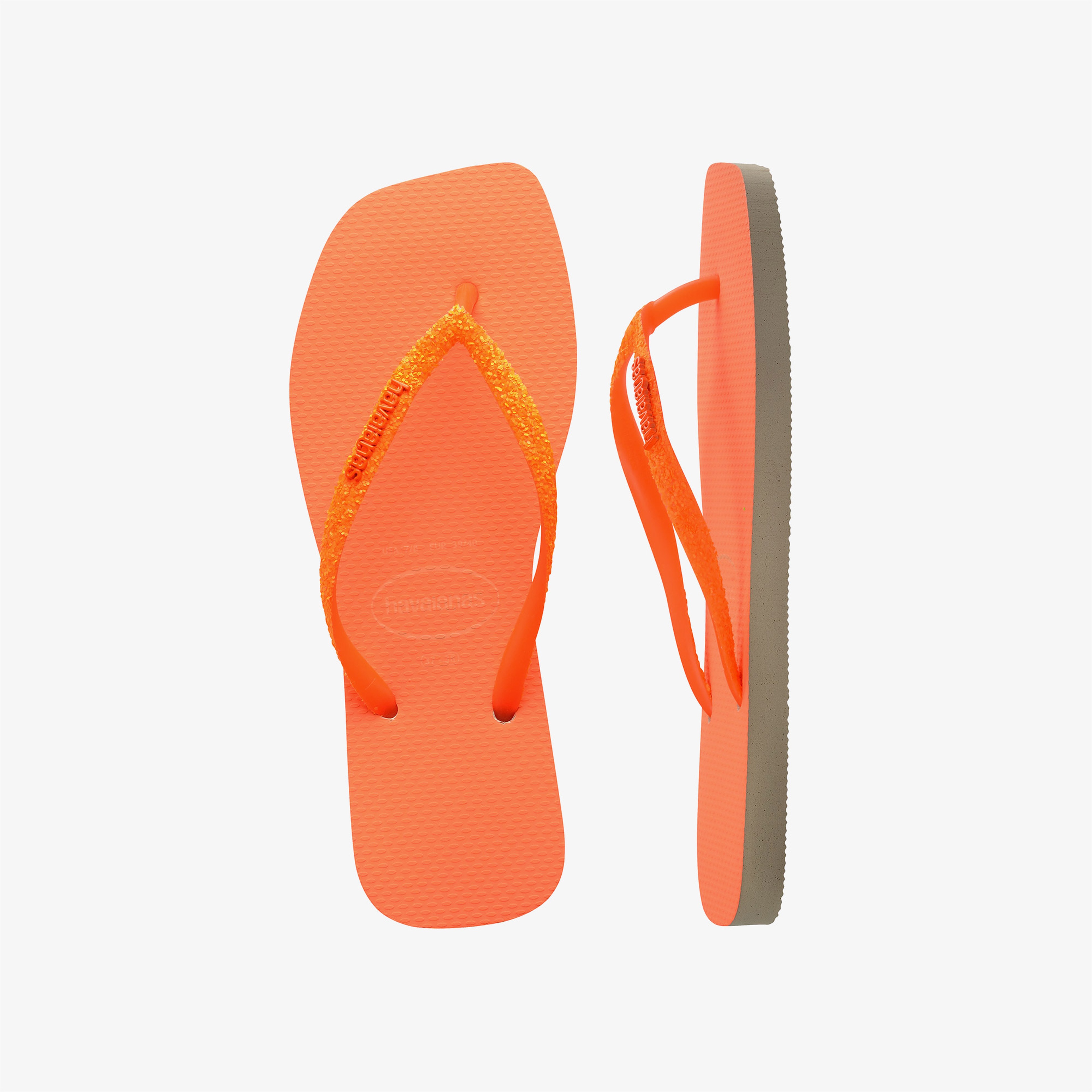 Havaianas Square Glitter Neon Kadın Bej Terlik