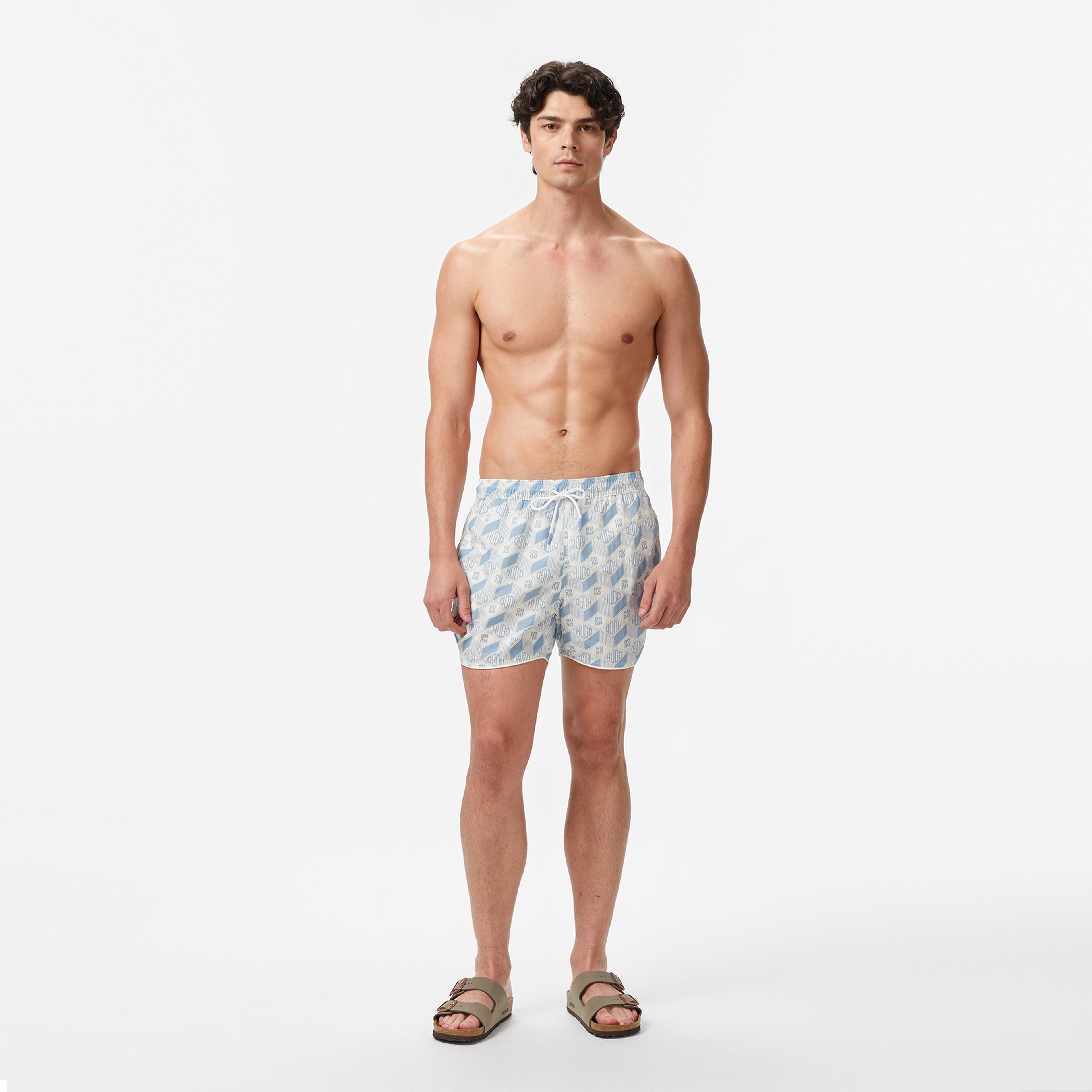 Hugo Rik Erkek Mavi Mayo Şort