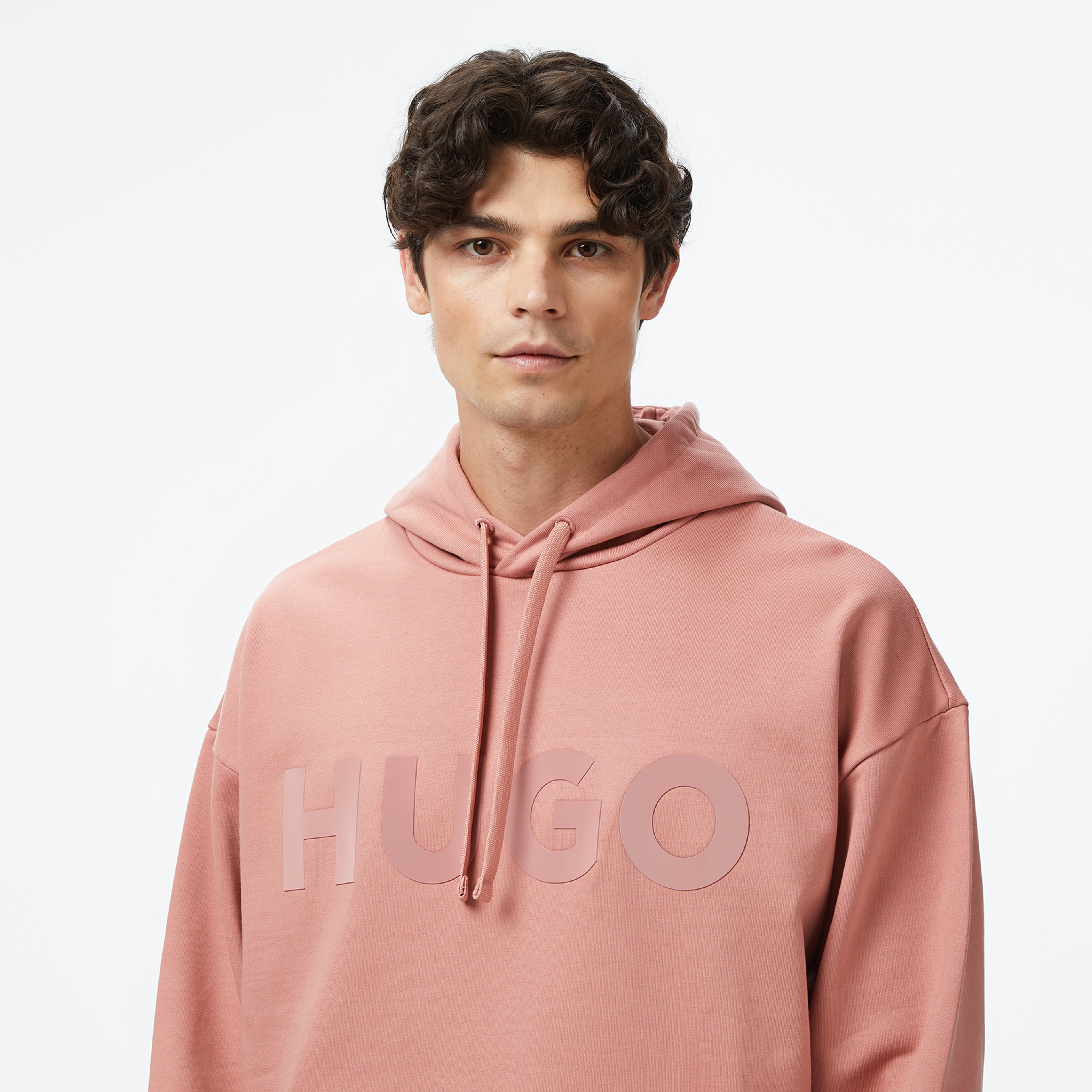 Hugo Erkek Pembe Sweatshirt