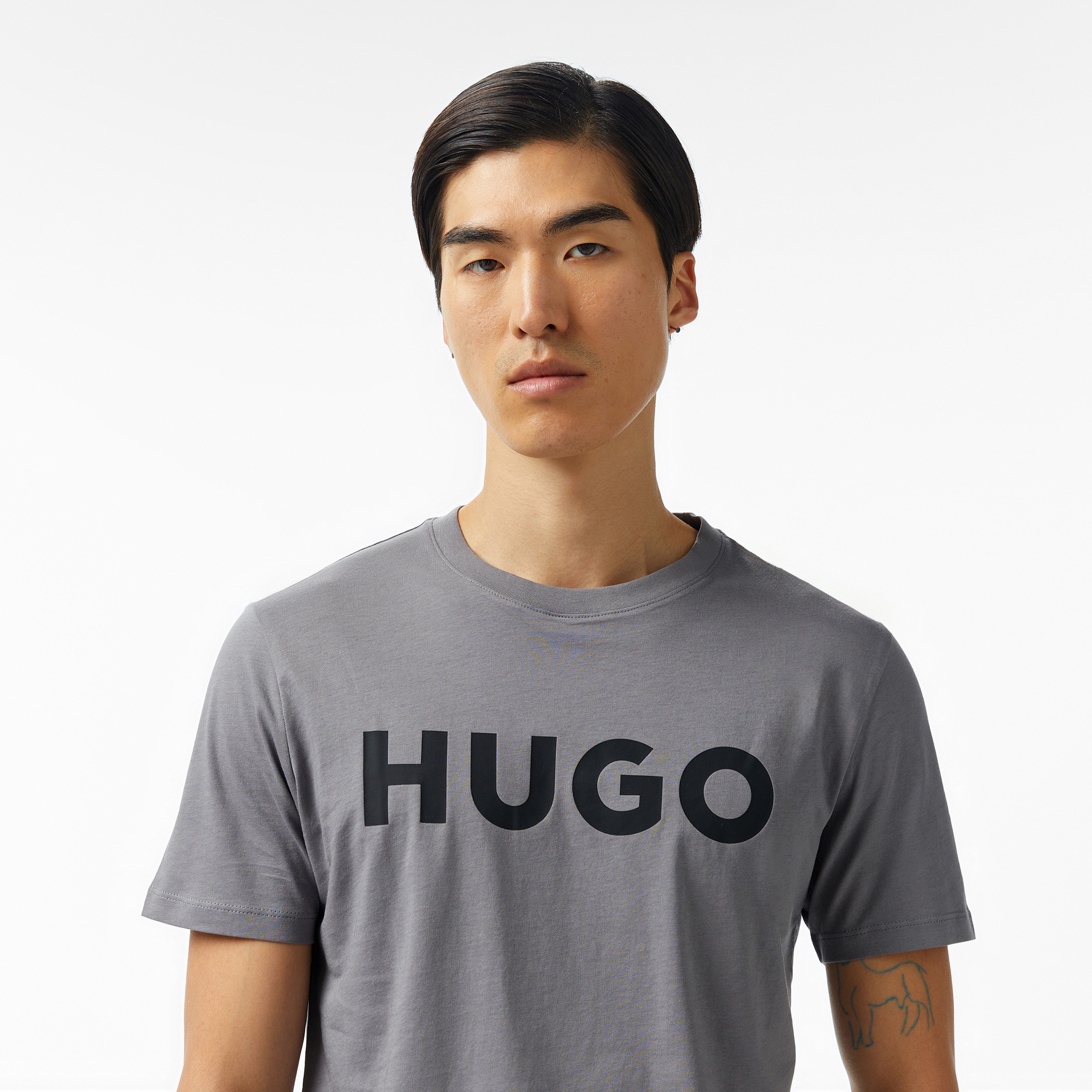 Hugo Erkek Gri T-Shirt