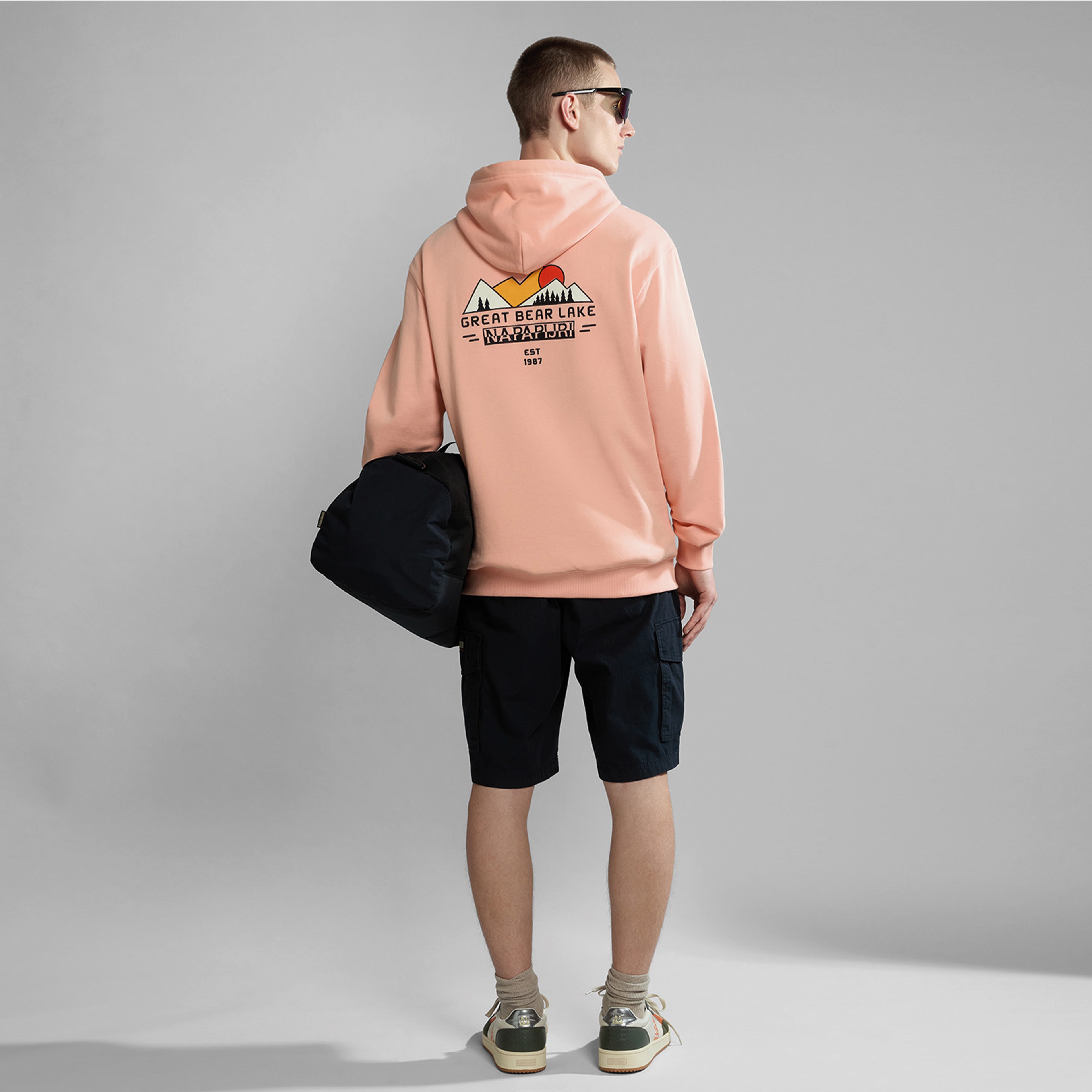 Napapijri B-Boyd H Erkek Pembe Sweatshirt