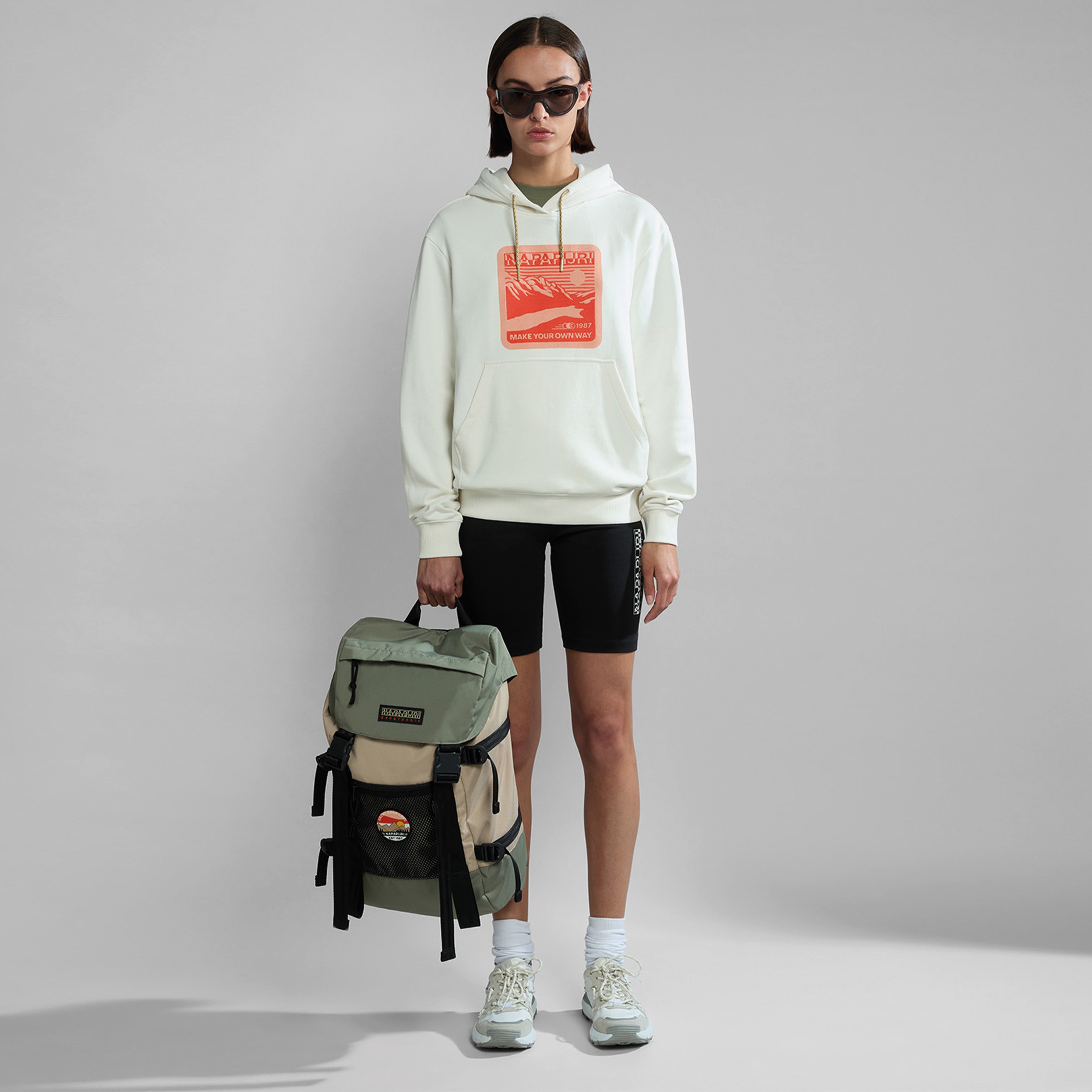 Napapijri B-Boyd H Erkek Beyaz Sweatshirt