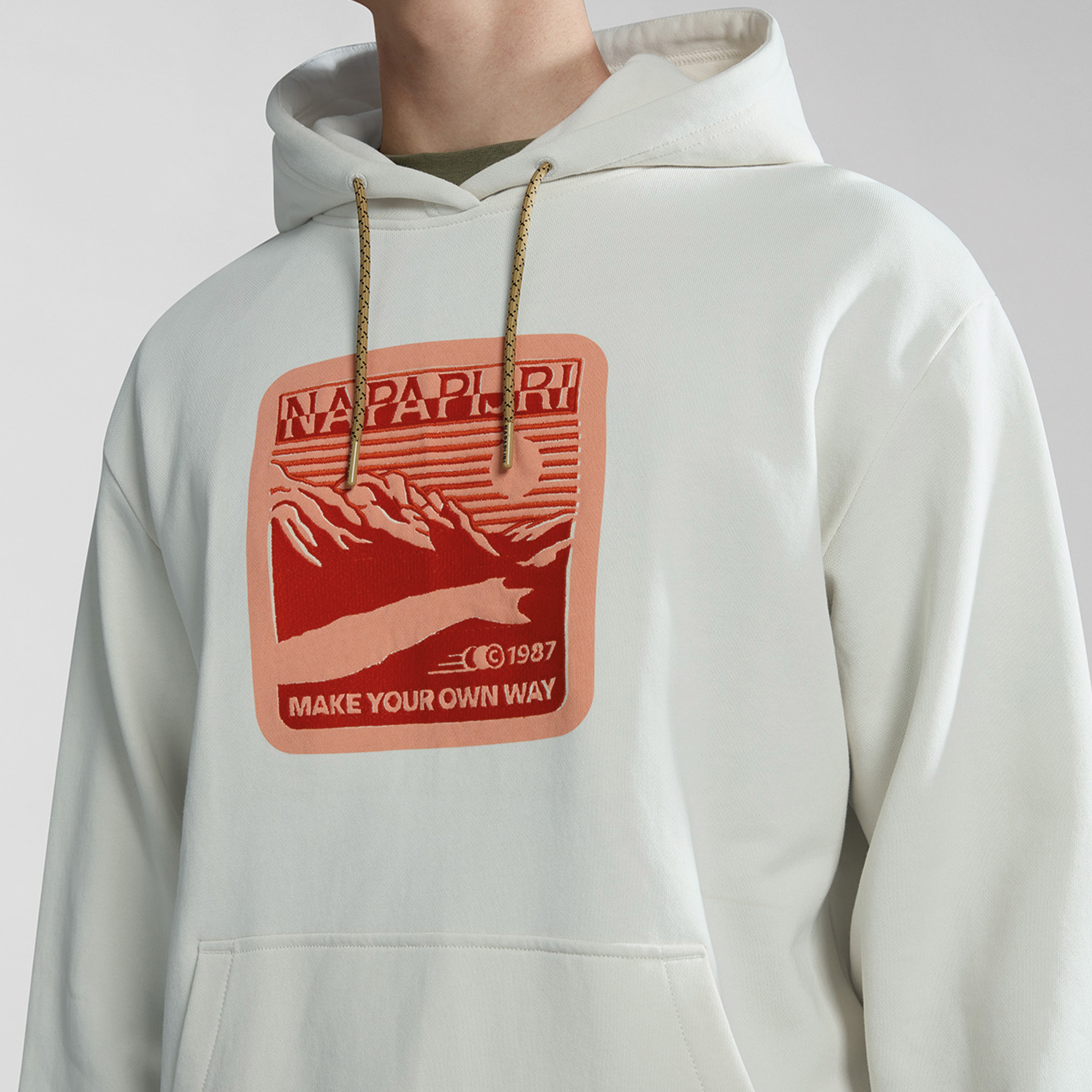 Napapijri B-Boyd H Erkek Beyaz Sweatshirt