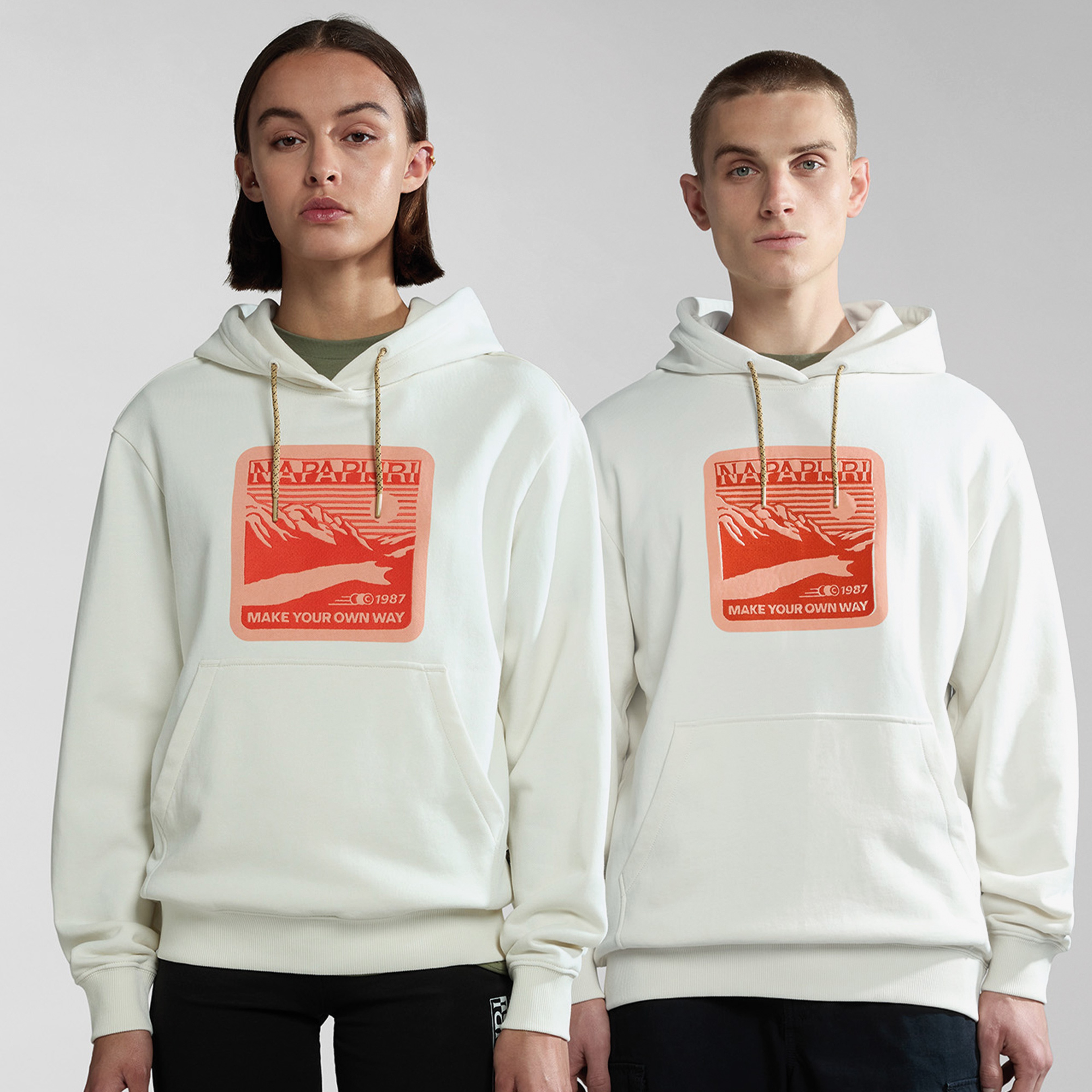 Napapijri B-Boyd H Erkek Beyaz Sweatshirt