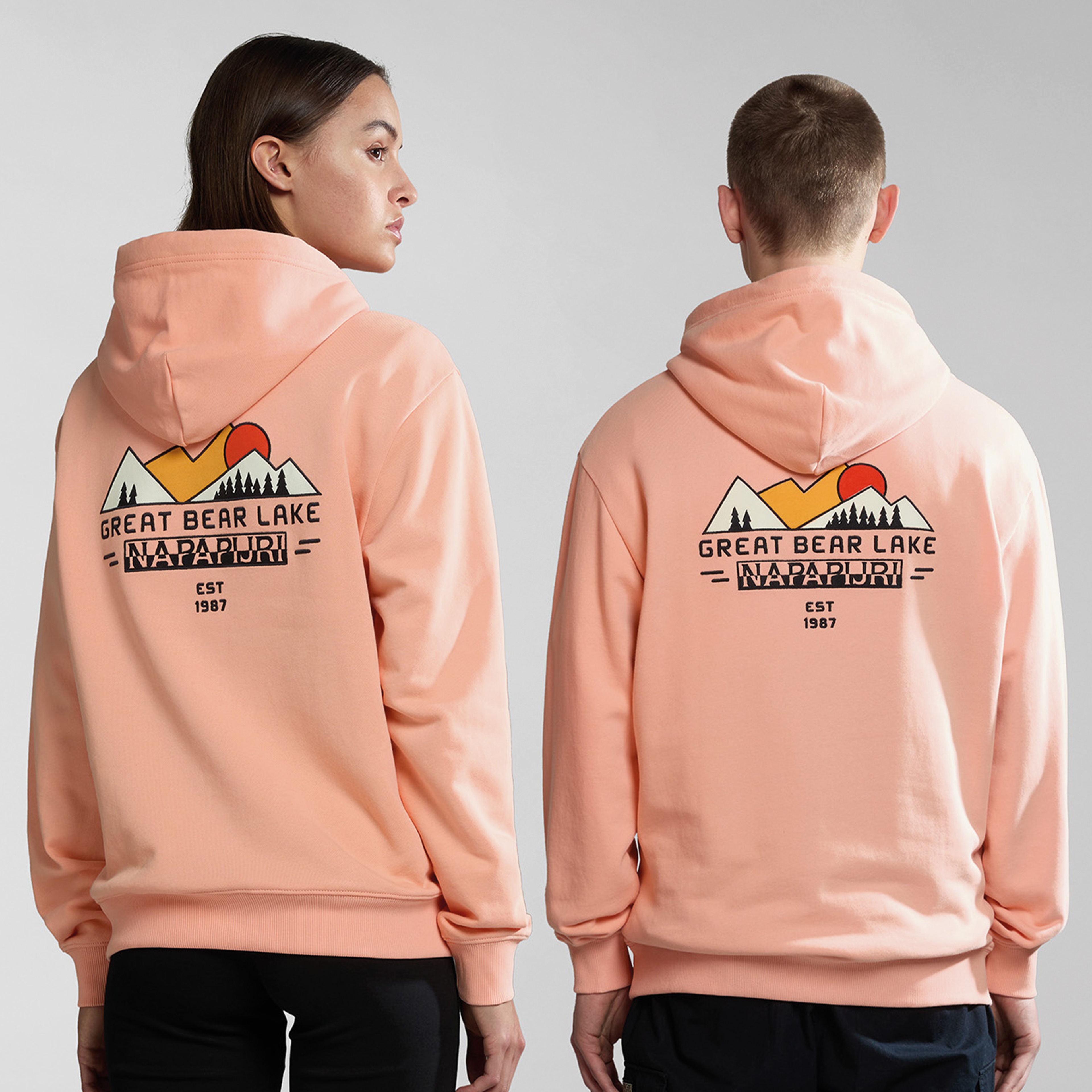 Napapijri B-Boyd H Erkek Pembe Sweatshirt