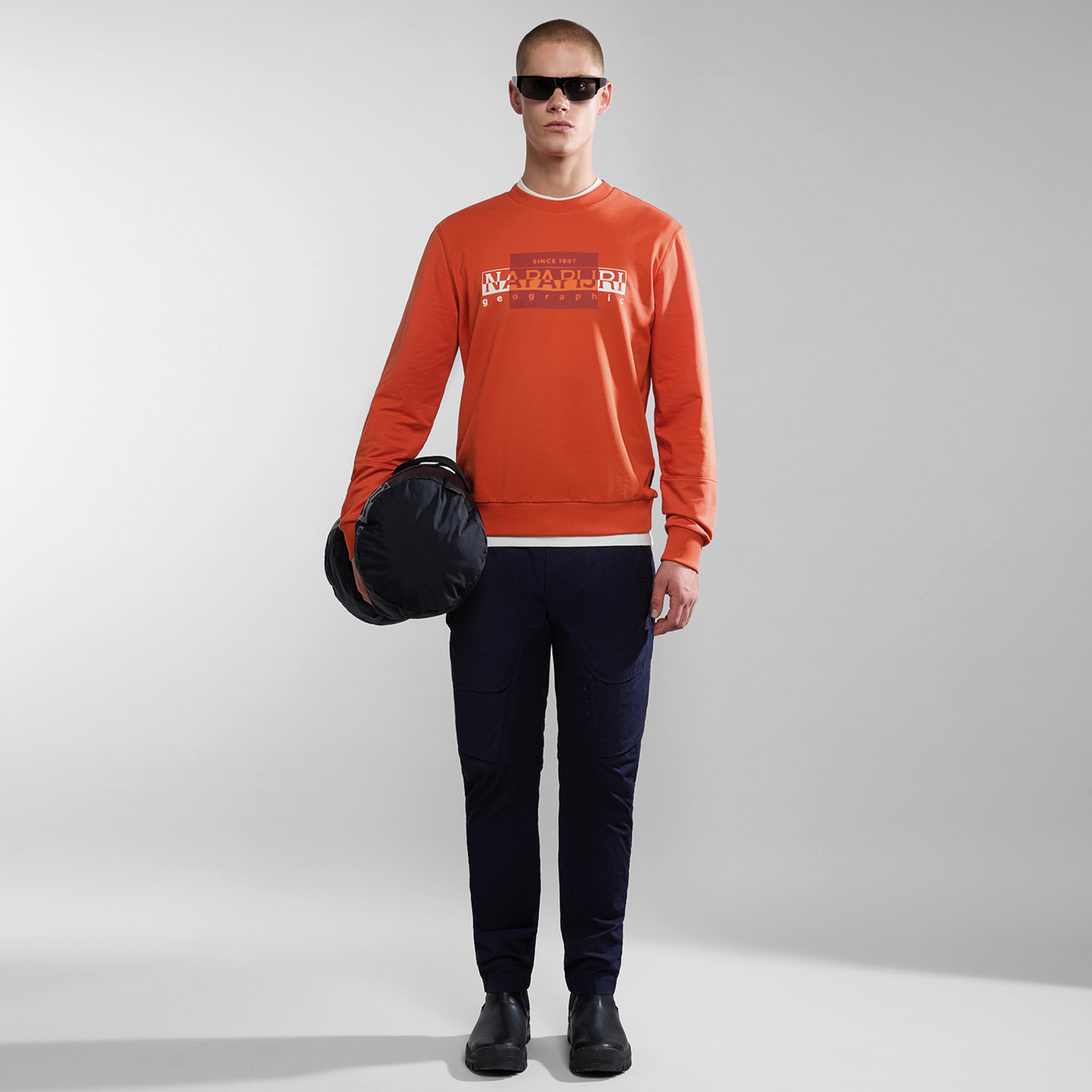 Napapijri B-Smallwood Erkek Turuncu Sweatshirt