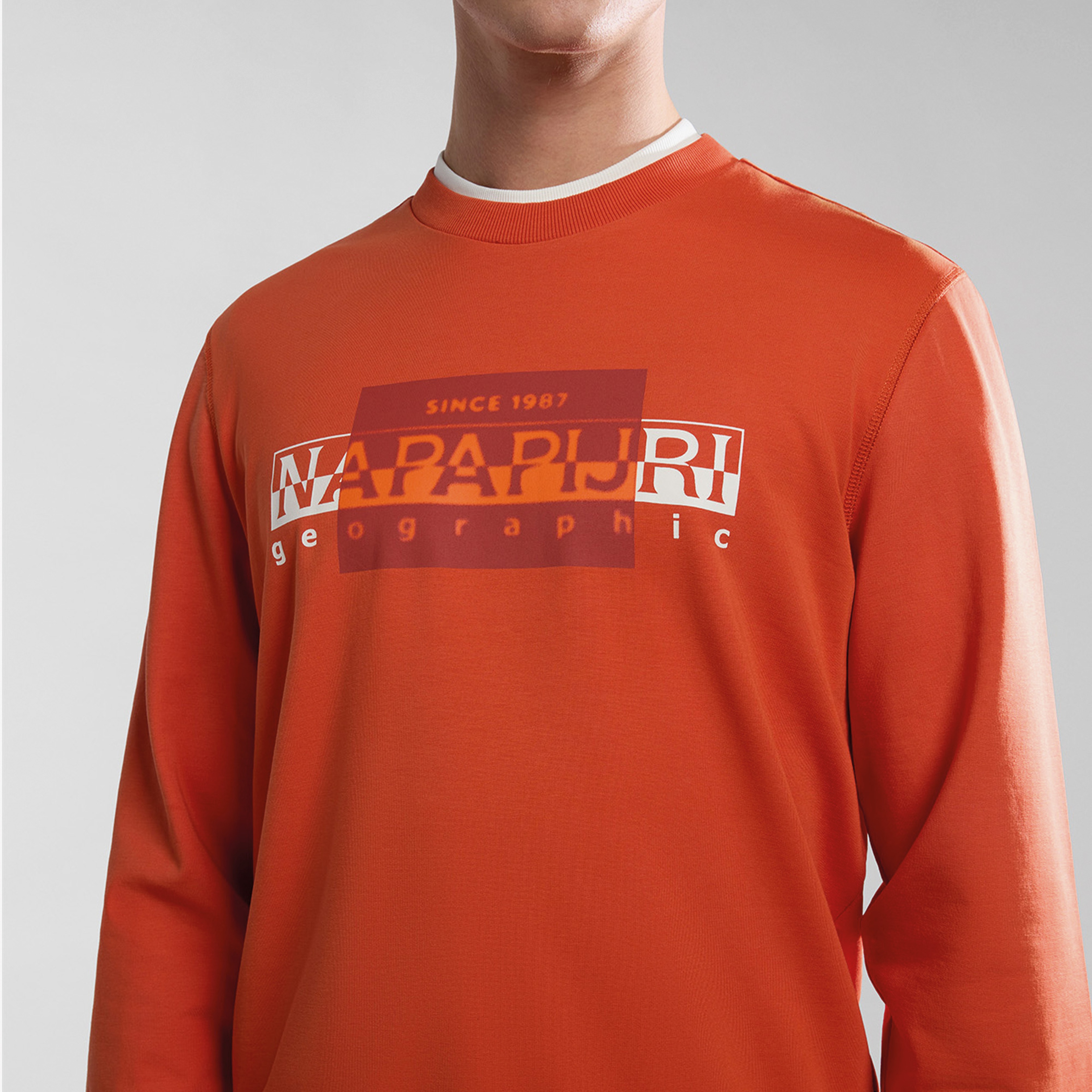 Napapijri B-Smallwood Erkek Turuncu Sweatshirt