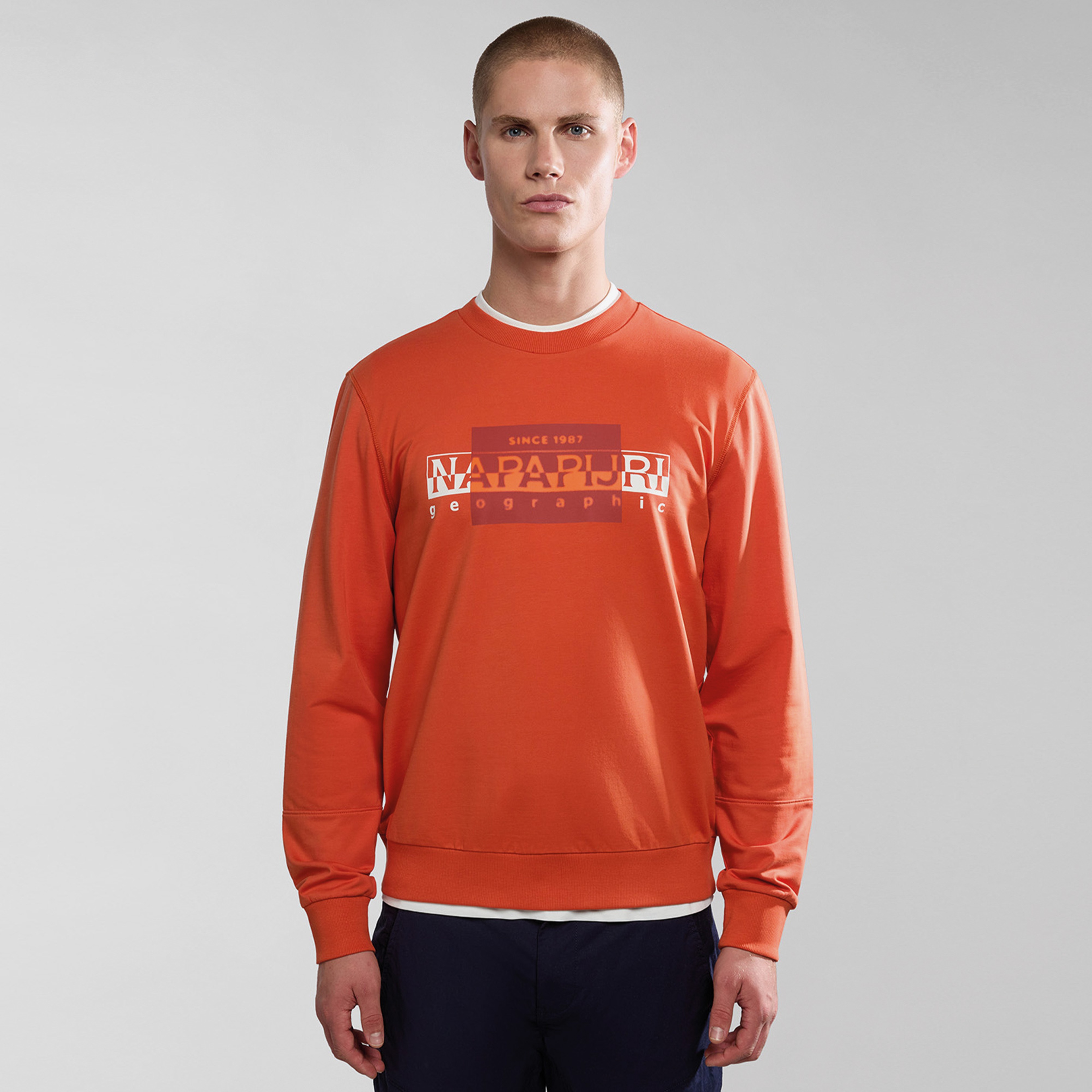 Napapijri B-Smallwood Erkek Turuncu Sweatshirt