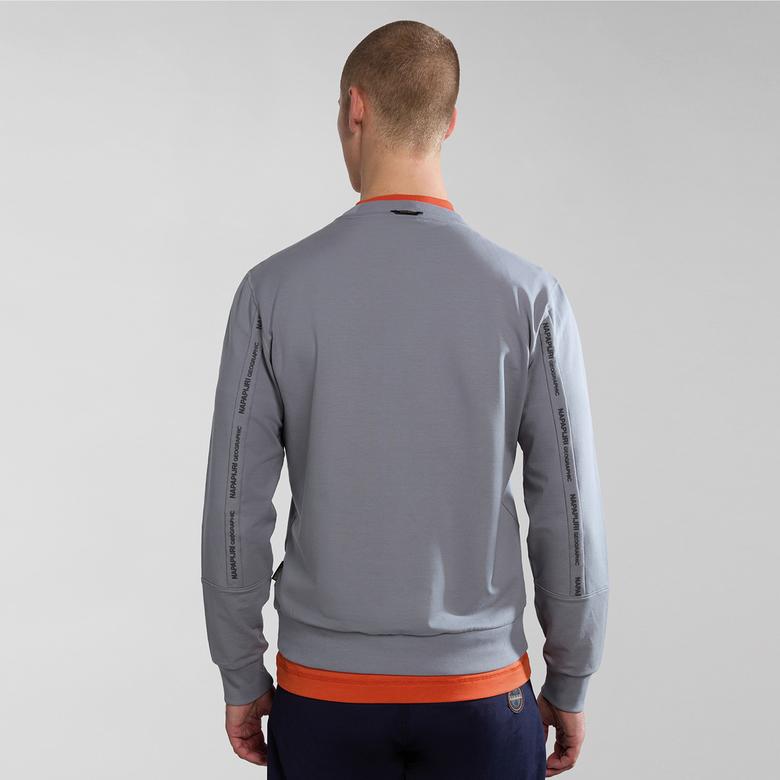Napapijri B-Smallwood Erkek Gri Sweatshirt