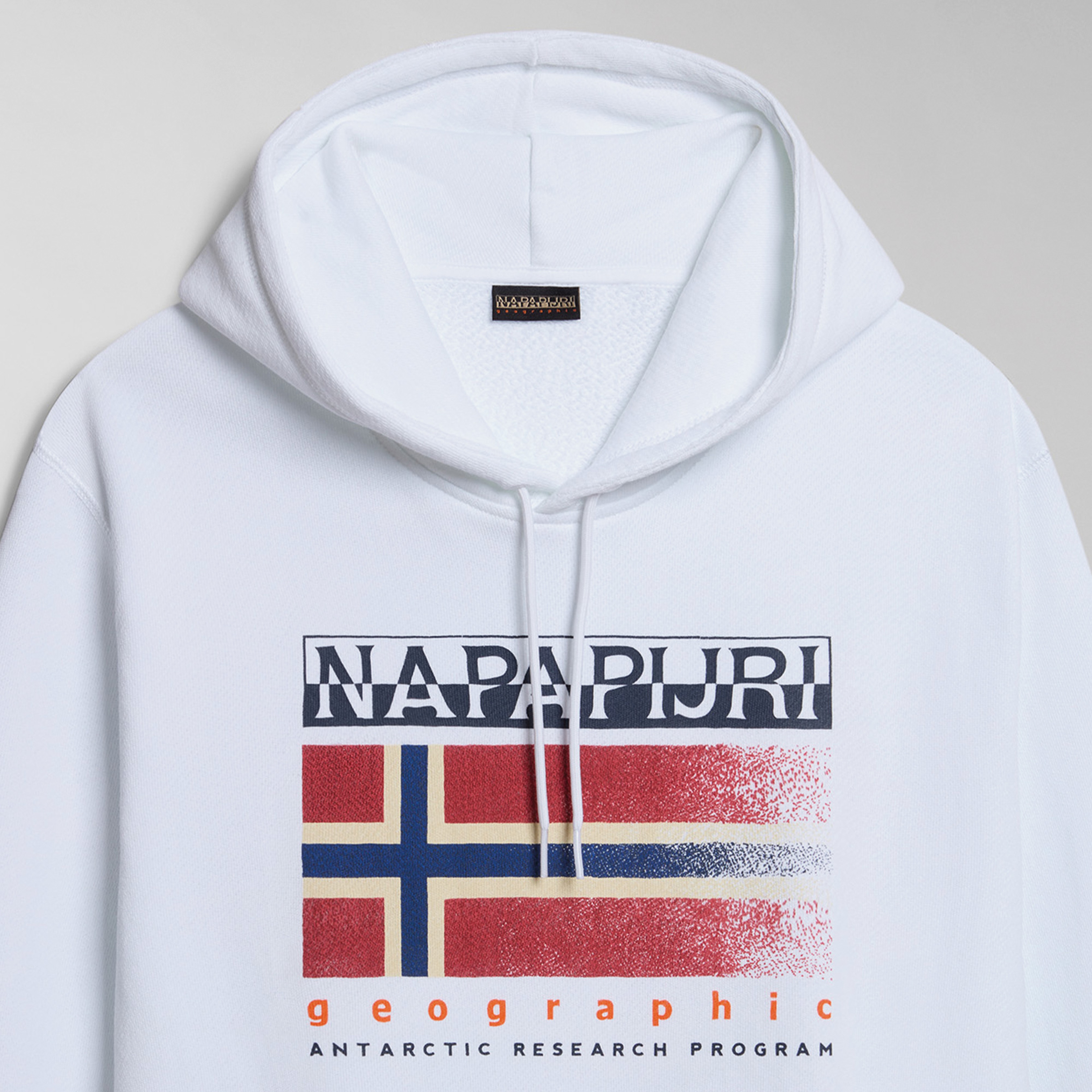 Napapijri B-Kreis Erkek Beyaz Sweatshirt
