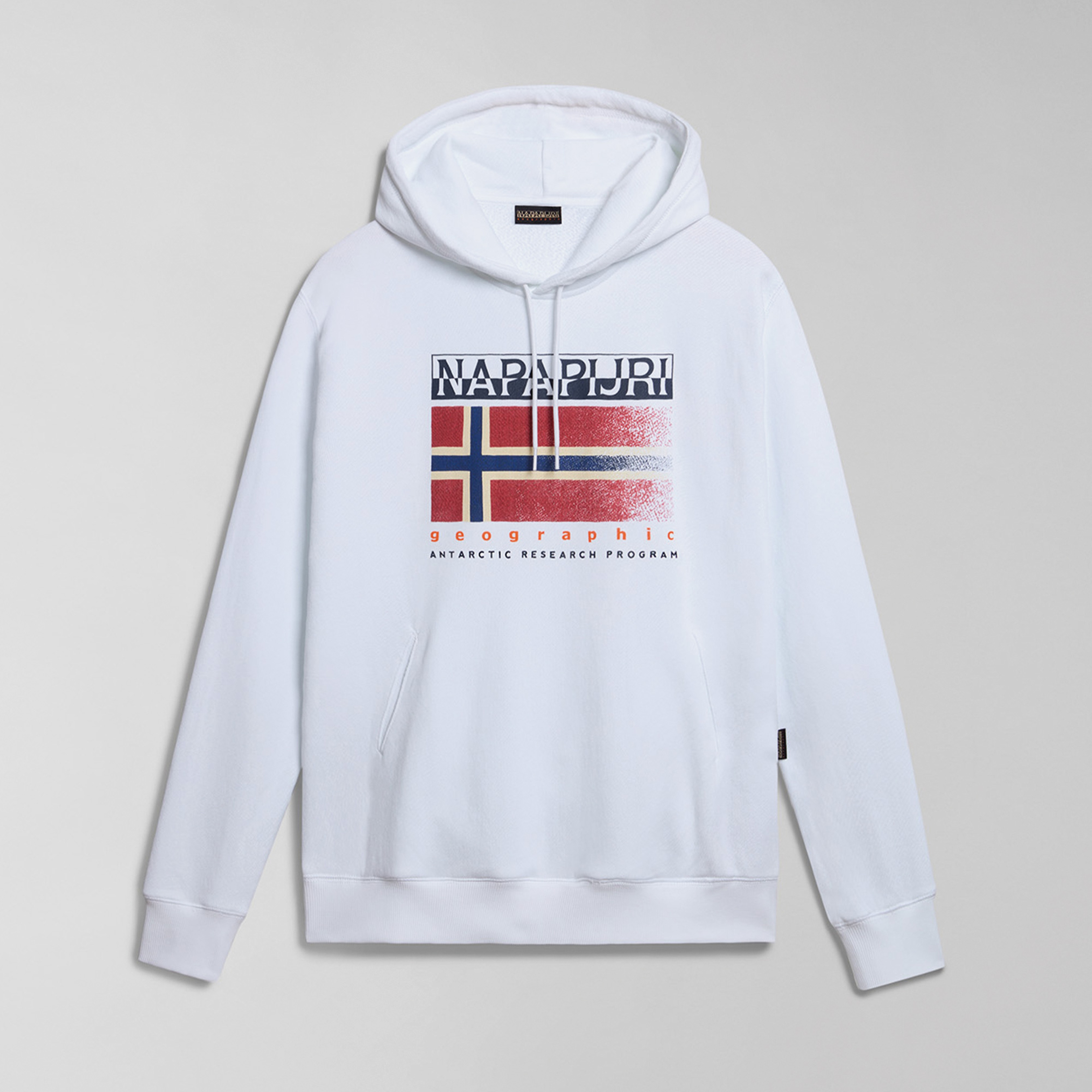 Napapijri B-Kreis Erkek Beyaz Sweatshirt
