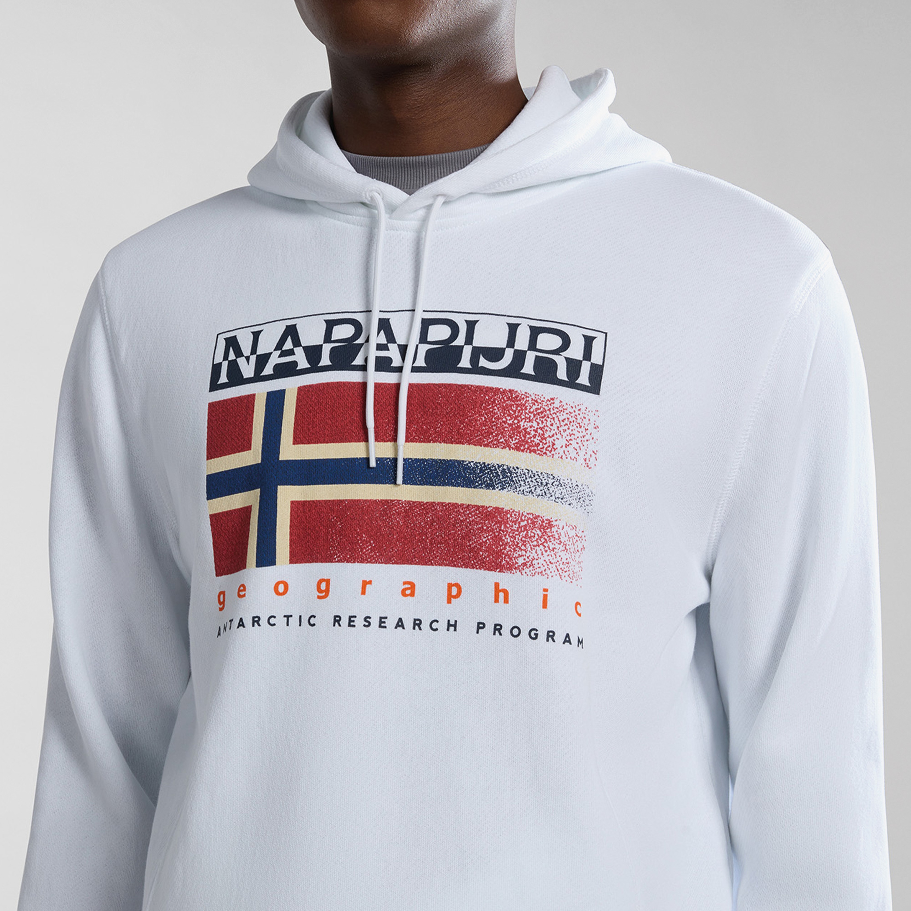 Napapijri B-Kreis Erkek Beyaz Sweatshirt