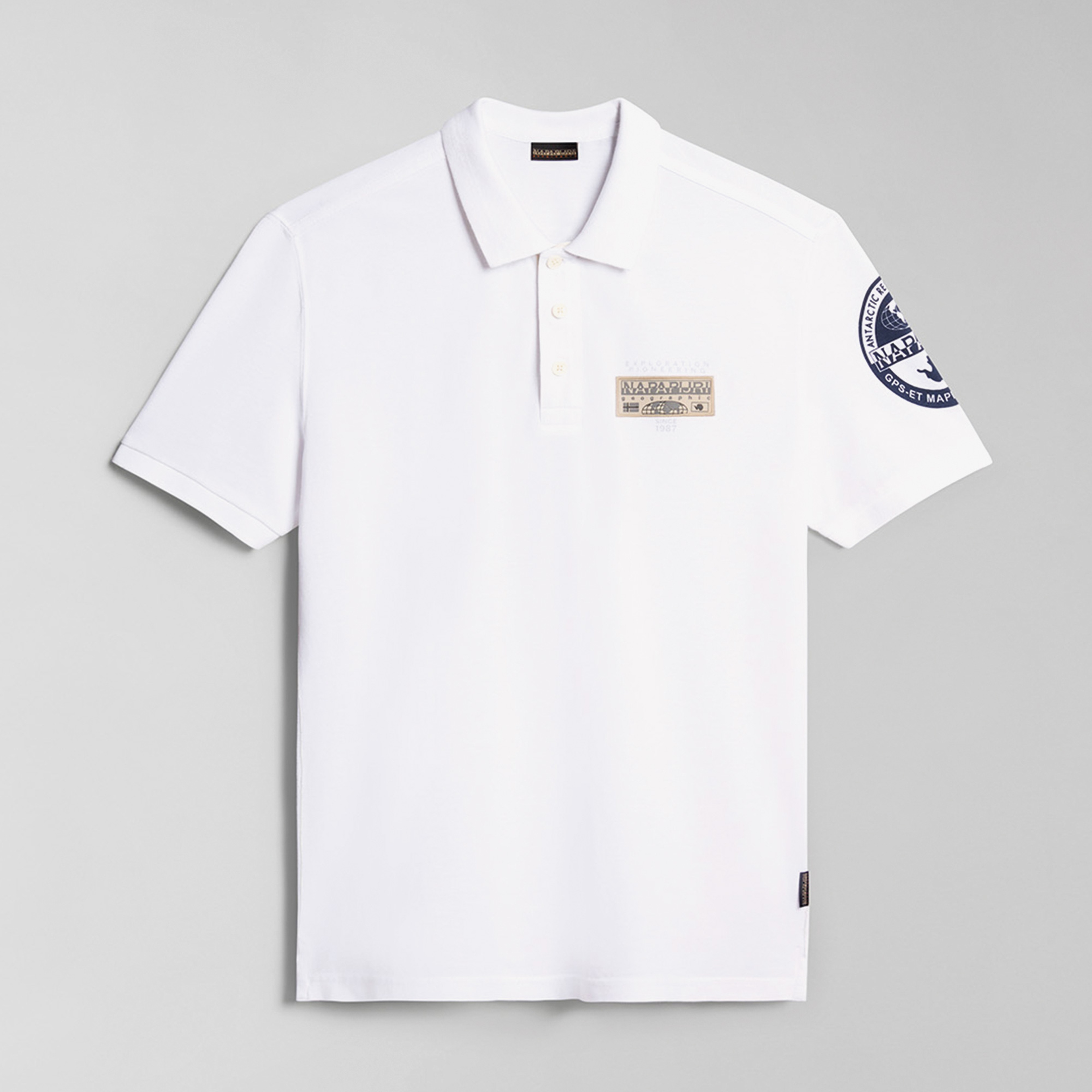Napapijri E-Amundsen Erkek Beyaz T-Shirt