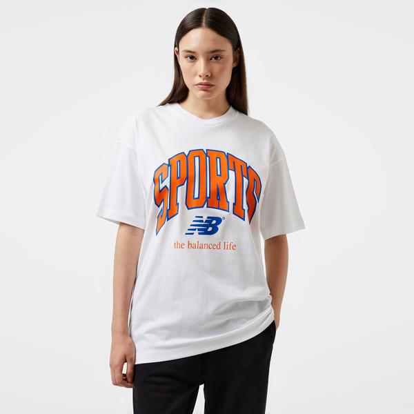 New Balance WNT3305 Lifestyle Kadın Beyaz T-Shirt