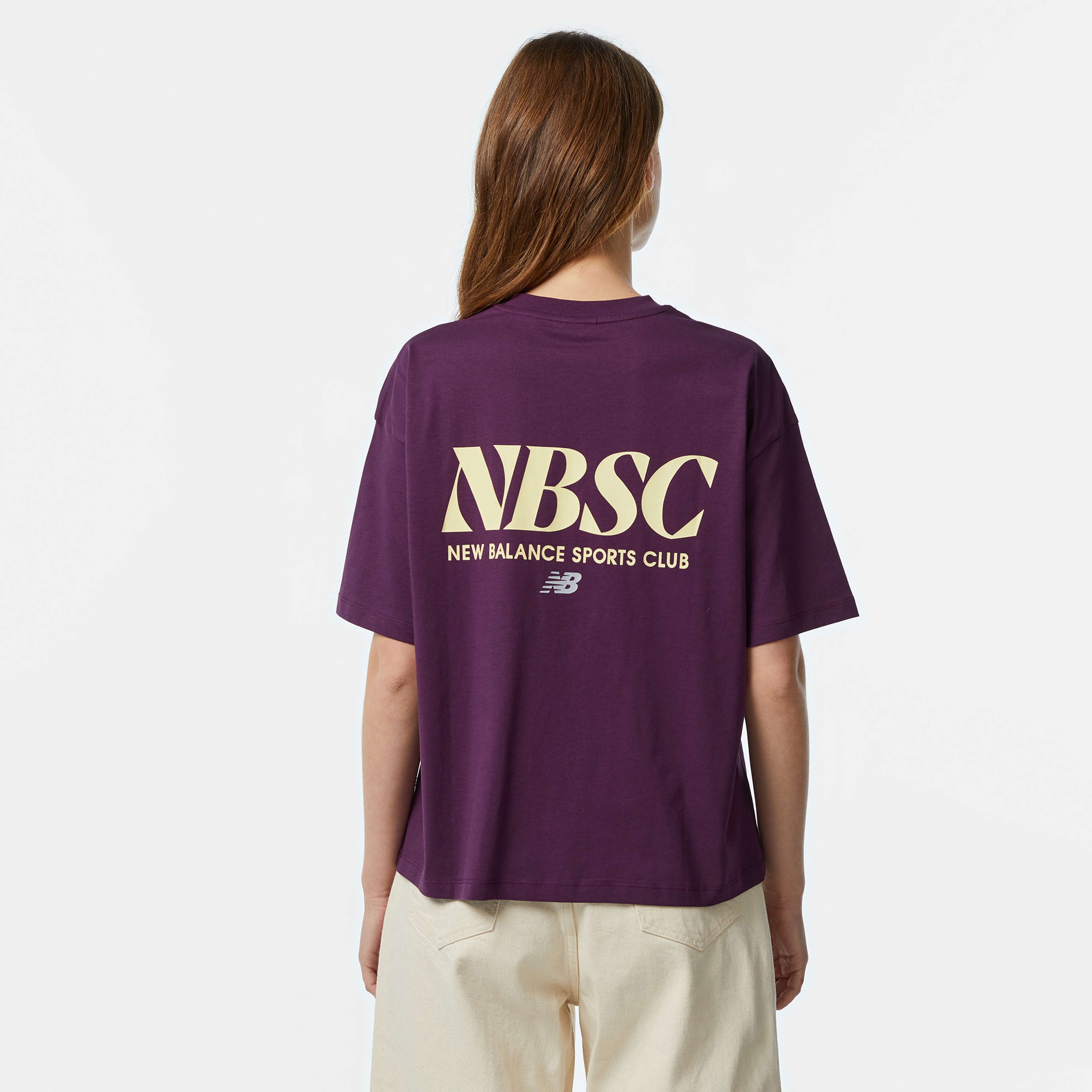 New Balance WNT3416 Lifestyle Kadın Bordo T-Shirt