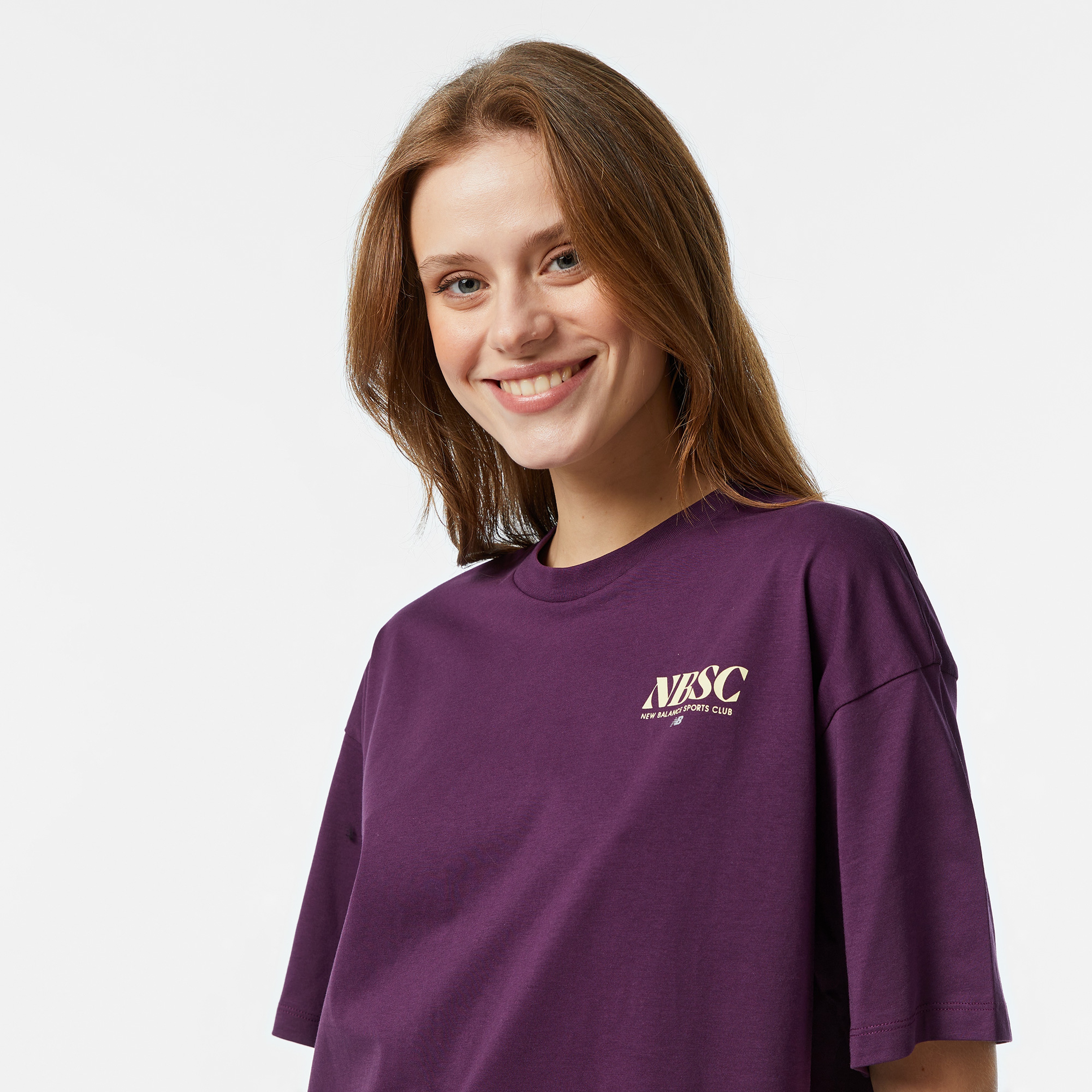 New Balance WNT3416 Lifestyle Kadın Bordo T-Shirt