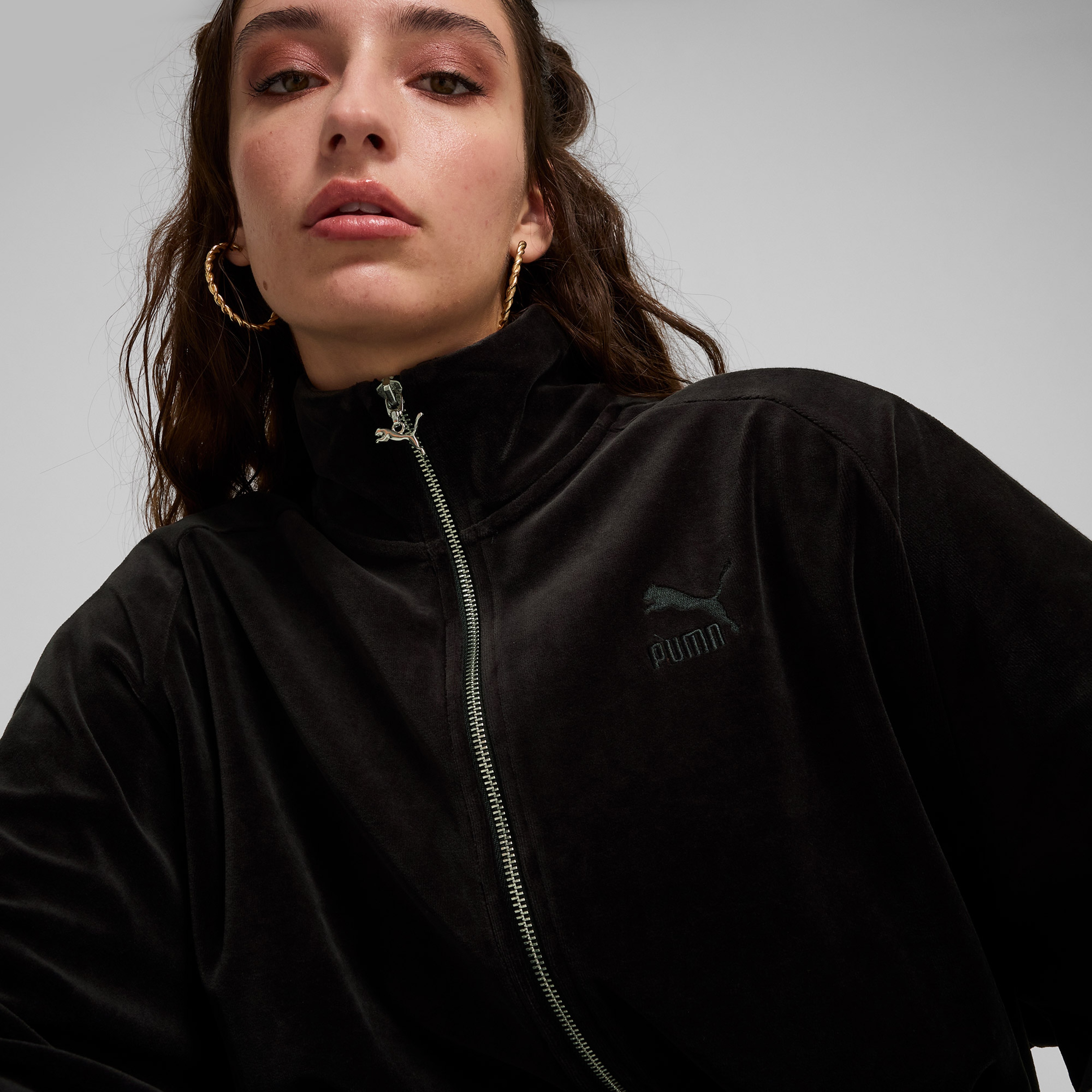 Puma T7 Oversized Track Erkek Siyah Ceket
