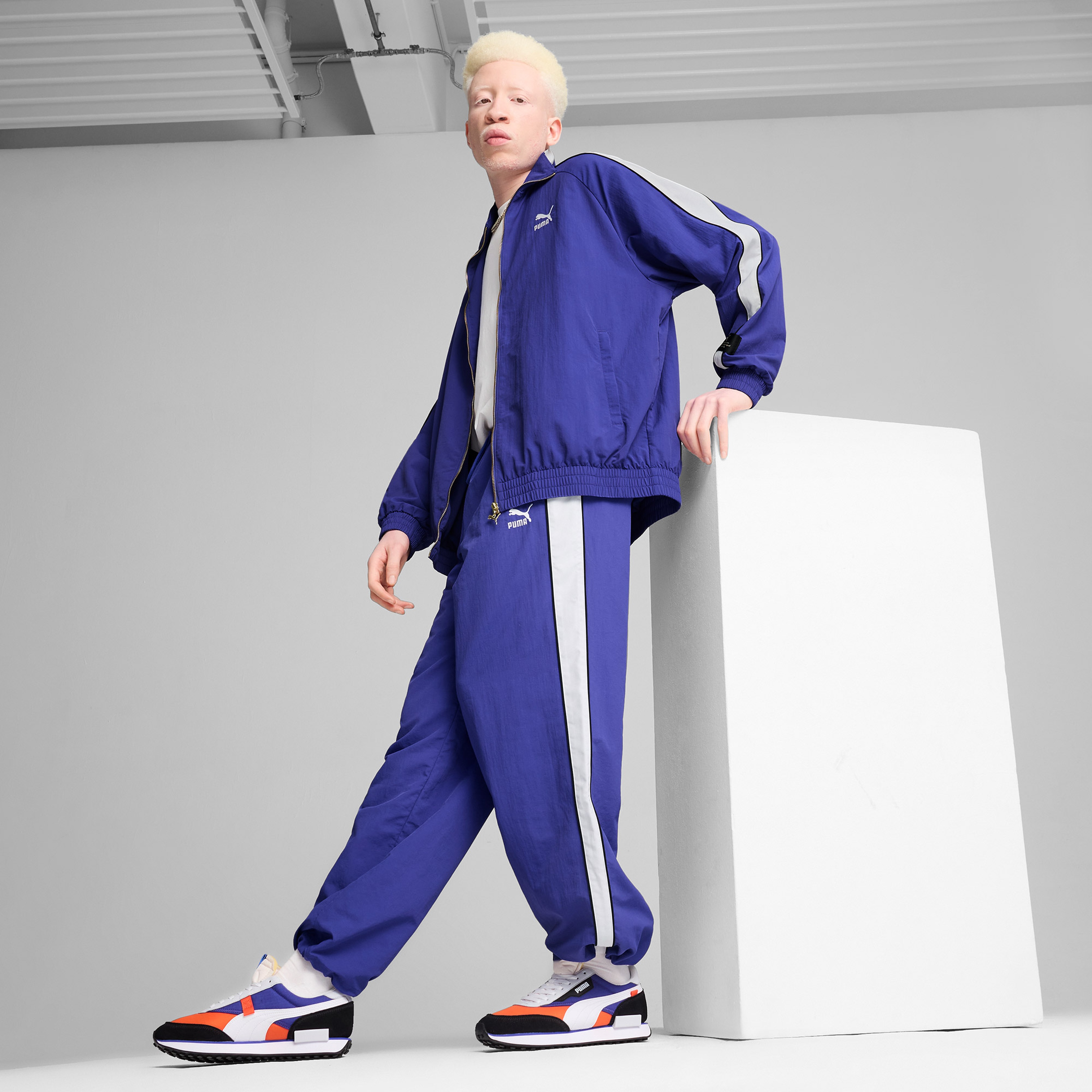 Puma T7 Play.Paris. Track Jack Unisex Mavi Eşofman Üstü