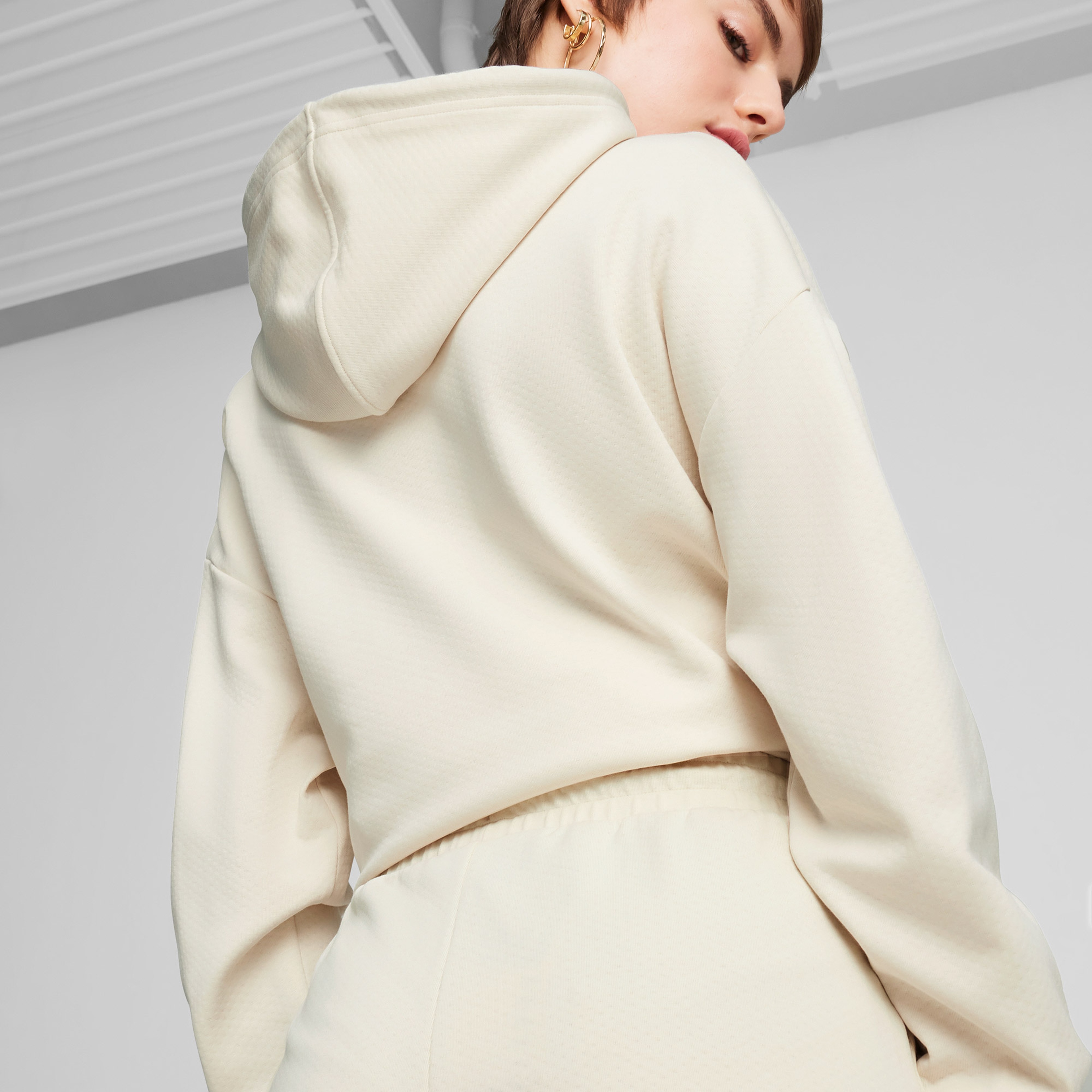 Puma Classics Pintuck Kadın Beyaz Eşofman Altı