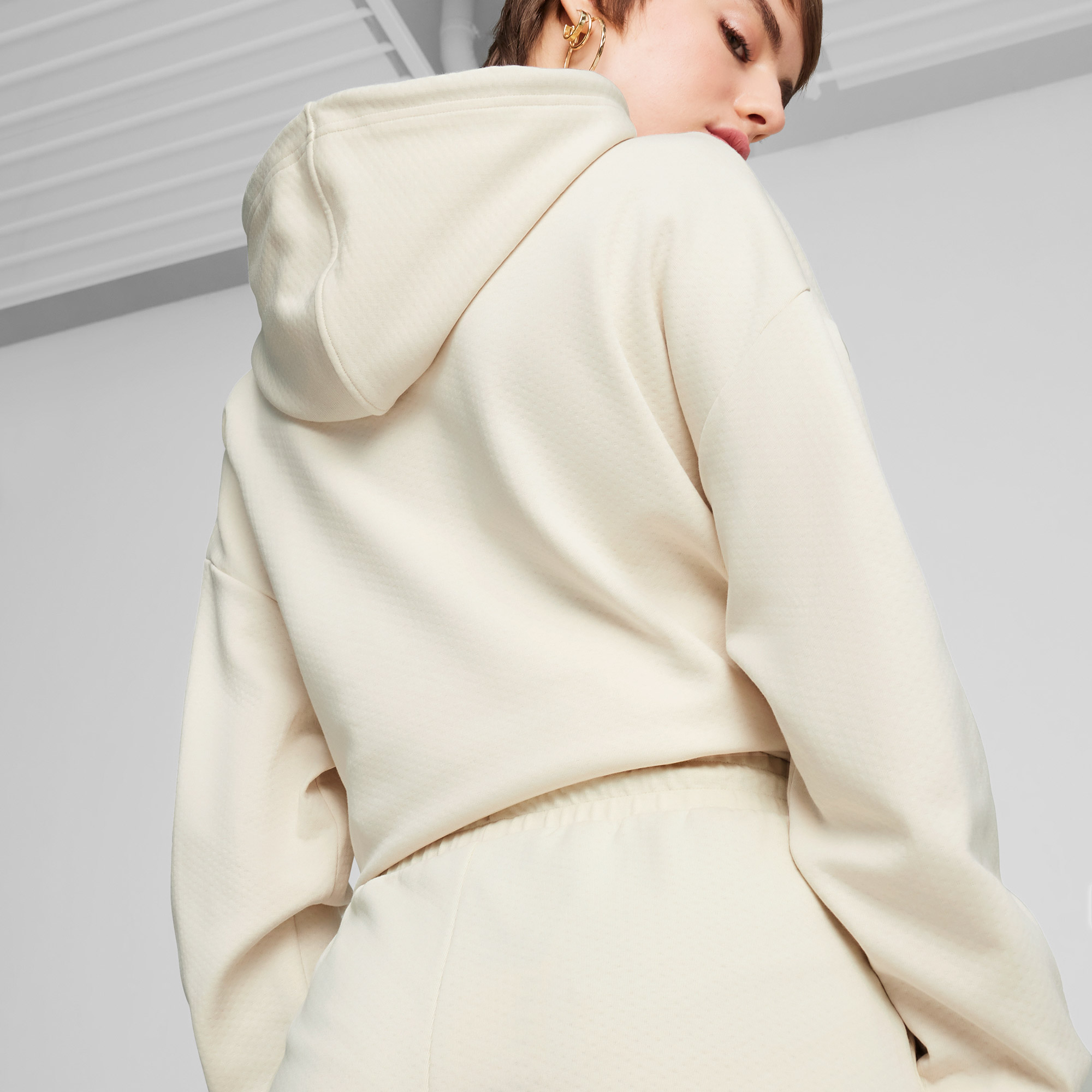 Puma Classics Pintuck Kadın Beyaz Eşofman Altı