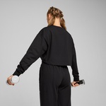 Puma Cloudspun Crossover Crew Kadın Siyah Sweatshirt