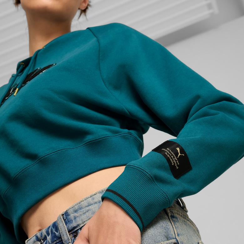 Puma Classics Relaxed Kadın Yeşil Sweatshirt