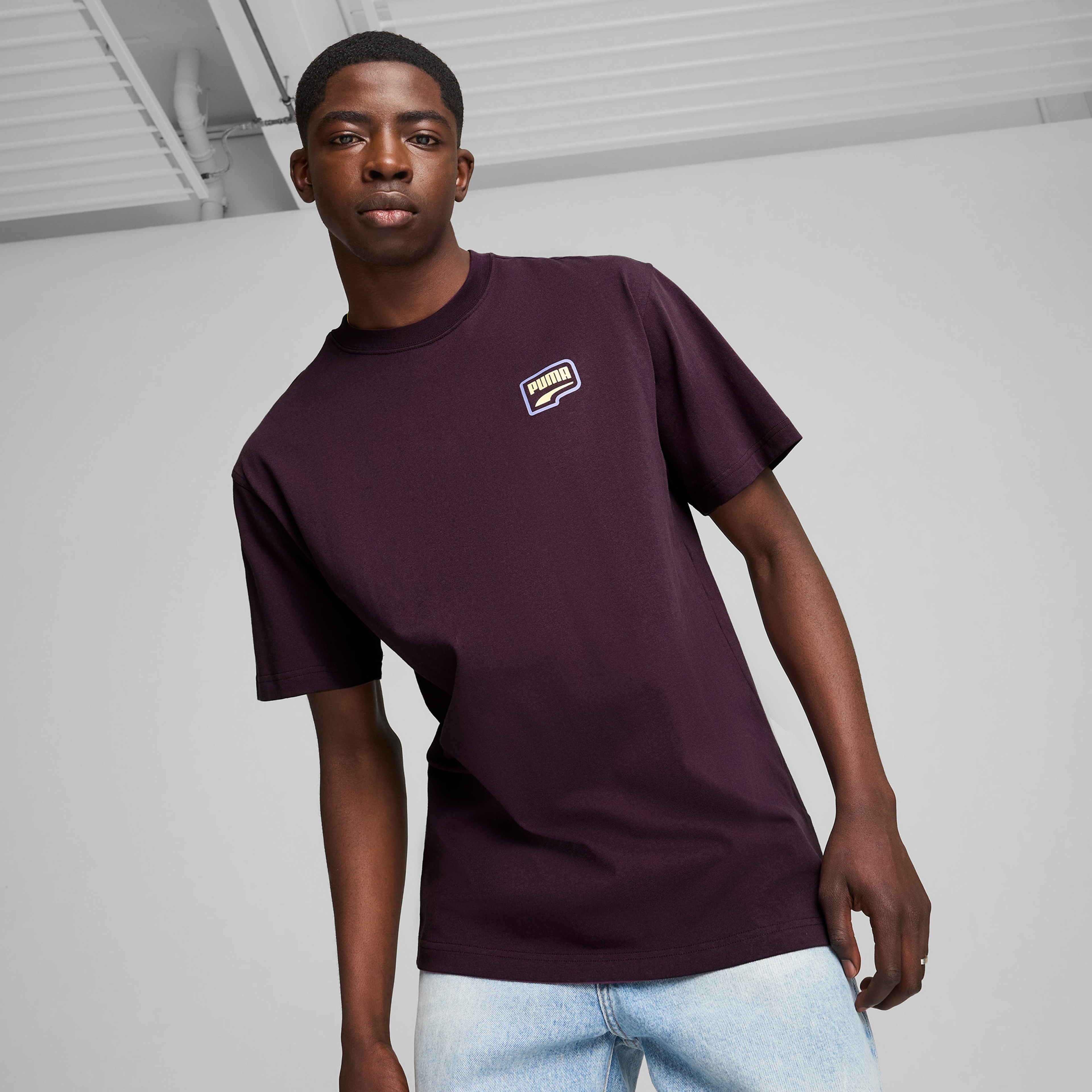 Puma Downtown Relaxed Graphic Erkek Siyah T-Shirt