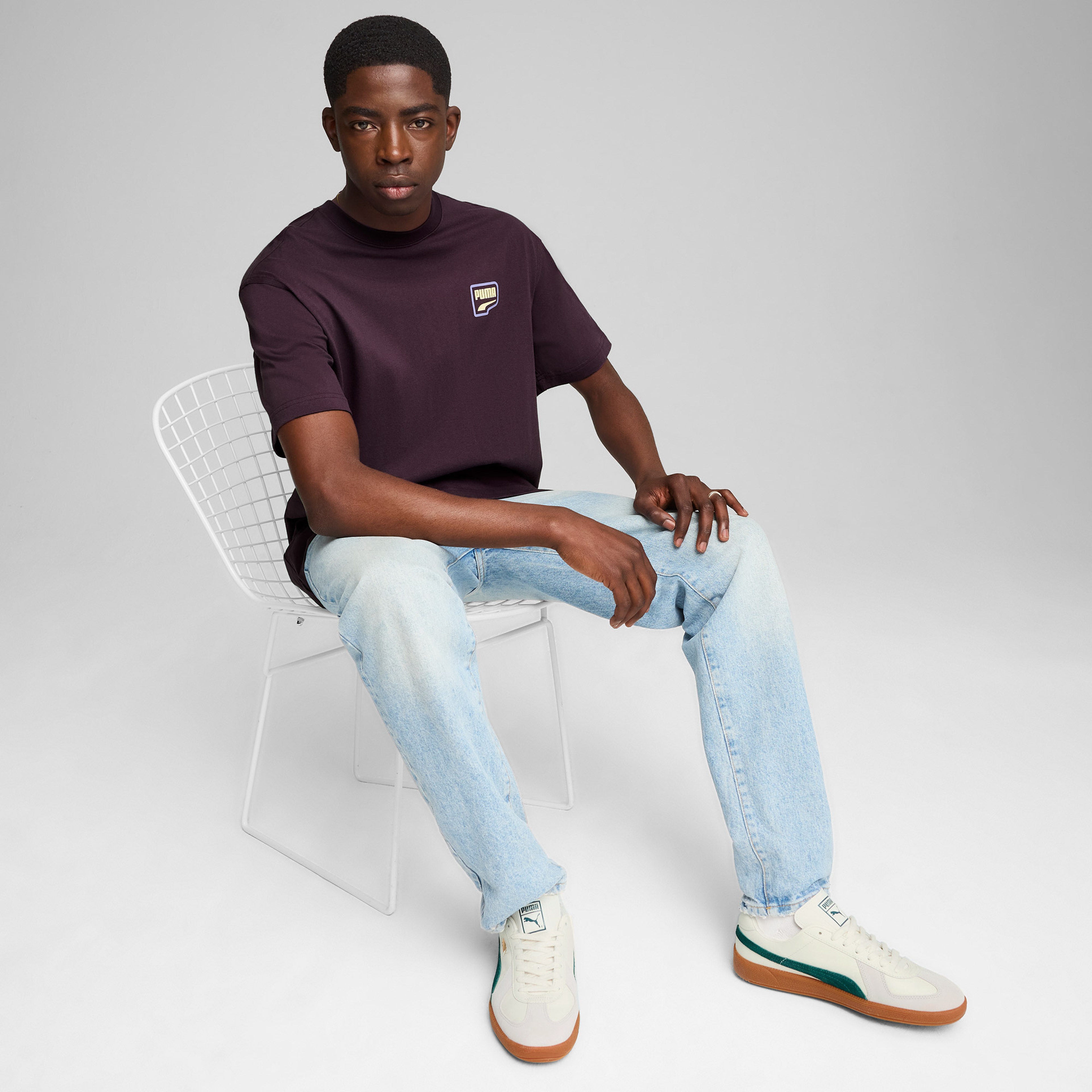 Puma Downtown Relaxed Graphic Erkek Siyah T-Shirt